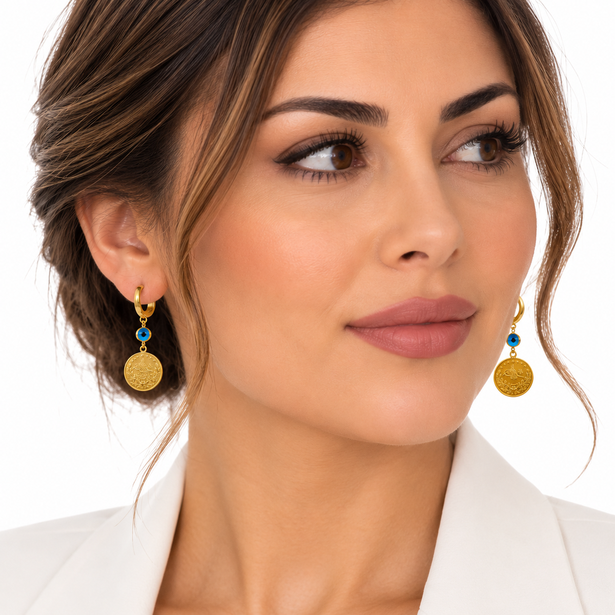 RESAT NAZAR HÄNGENDE OHRRING | 22 K GOLD