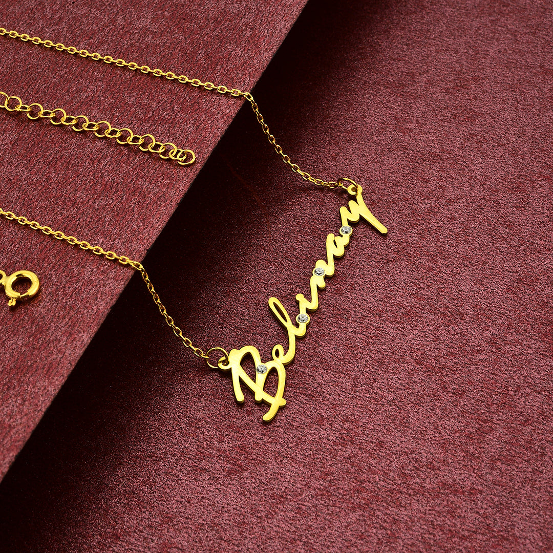 Signature Modern Necklace with Stones