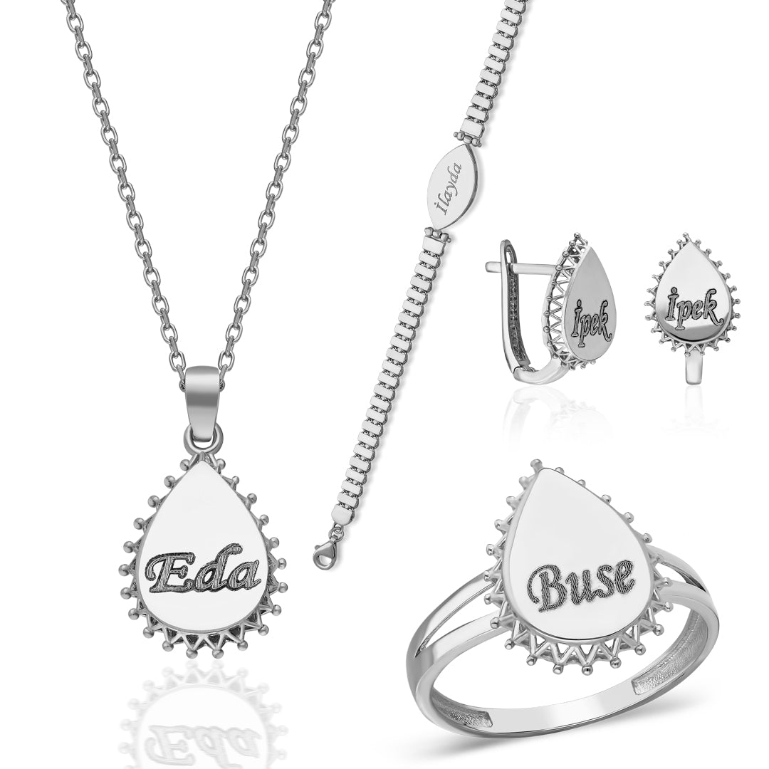 LUXUS NAMENS SET | 925 SILBER