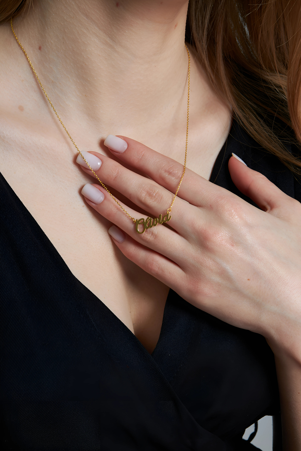 Horizontal Name Necklace - 925 Silver