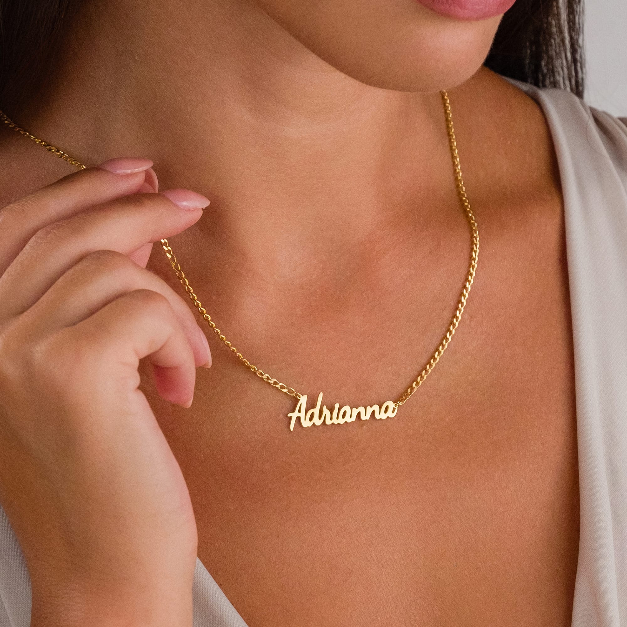 Name Necklace Chain - 925 Silver