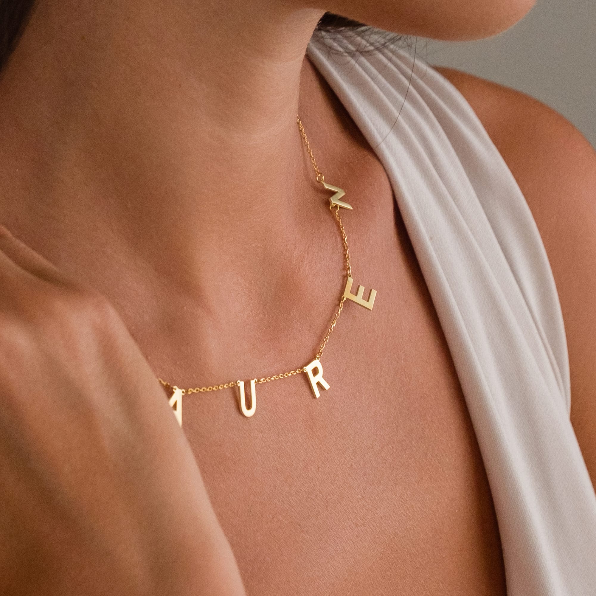 Simple Name Chain Necklace - 925 Silver