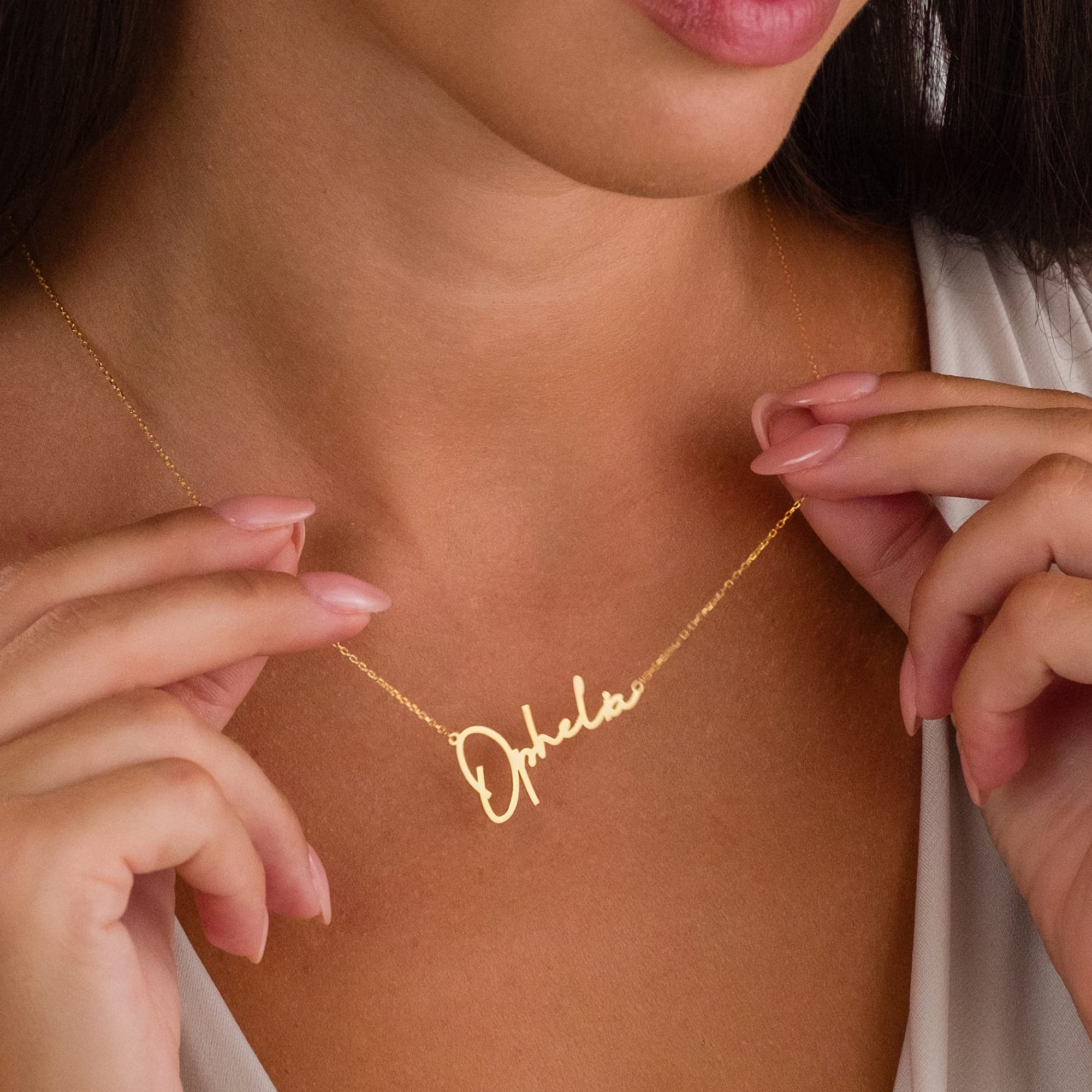 Signed Name Chain Necklace - 925 SILVER