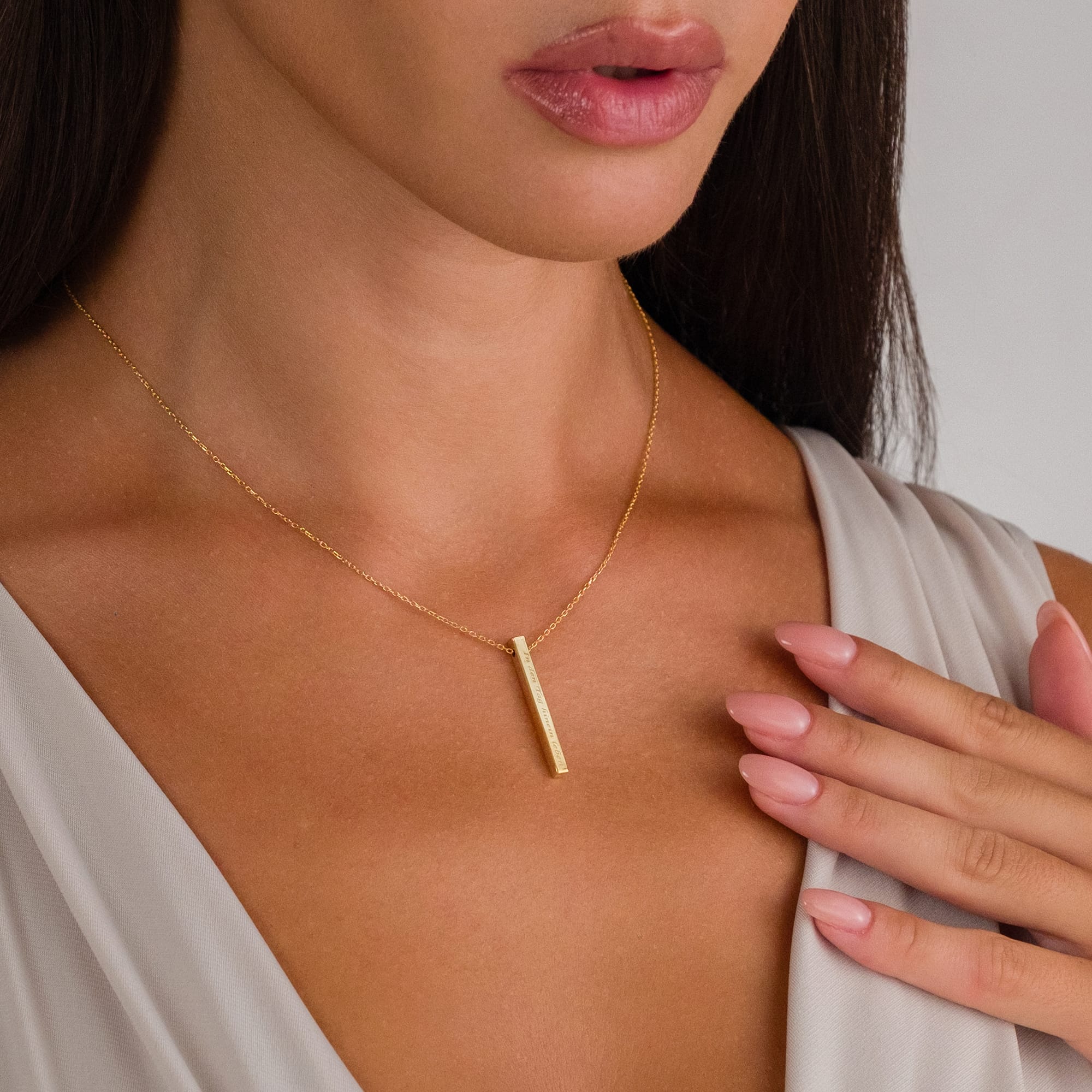 Nameplate Necklace - 925 Silver