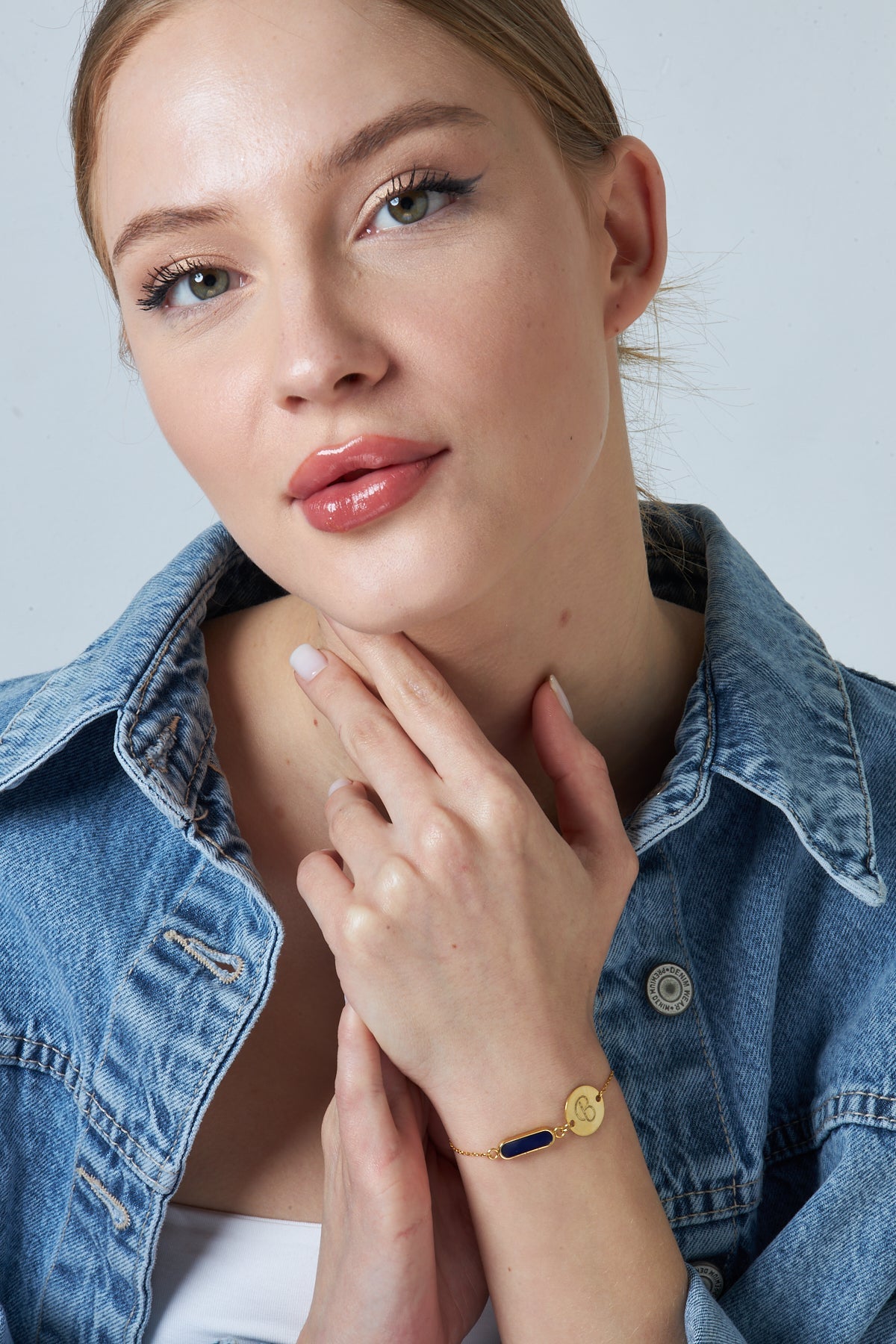 Colorful Plate Letter Bracelet - 925 SILVER