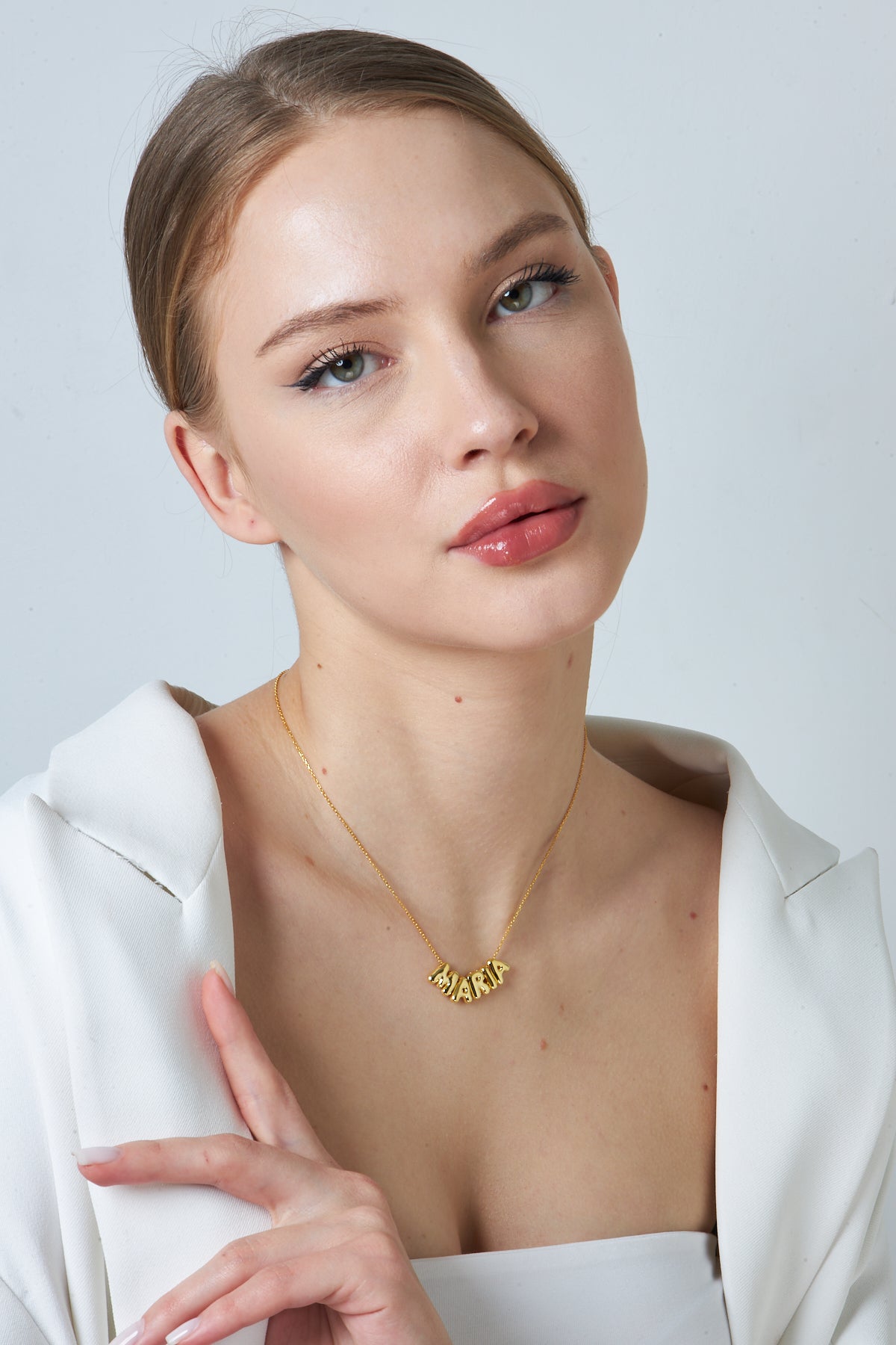 Balloon Name Necklace - 925 Silver