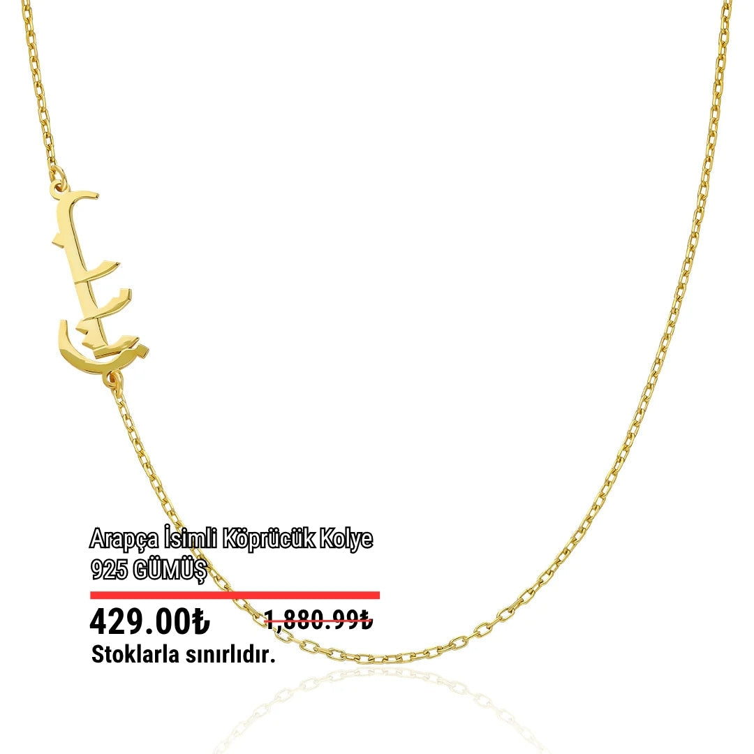 Arabic Name Collar Necklace - 925 Silver