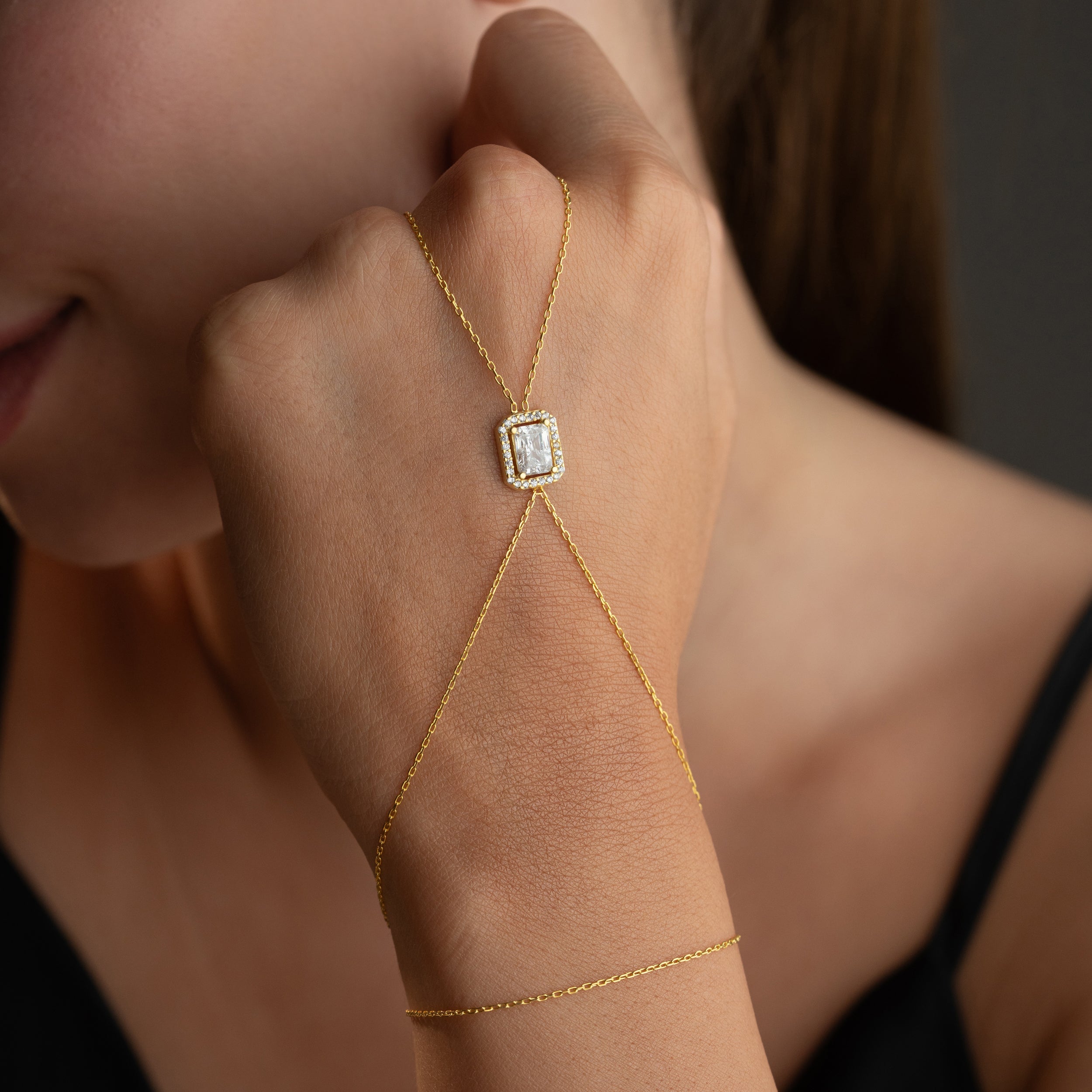 BAGUETTE HANDKETTE | 925 SILBER