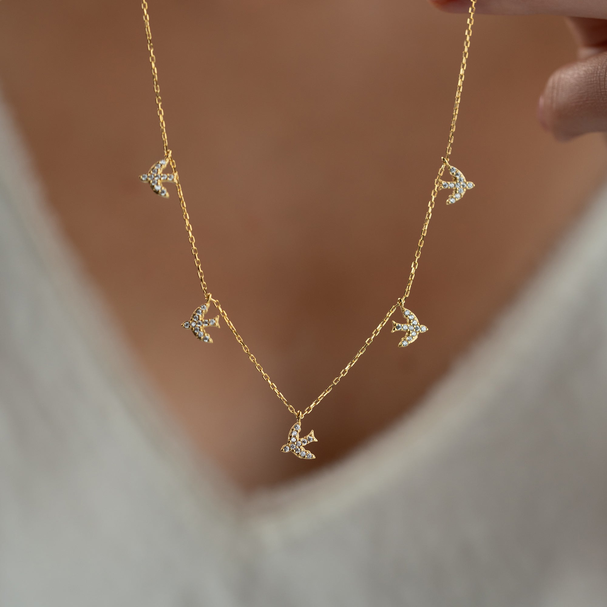 VOGEL HALSKETTE | 925 SILBER