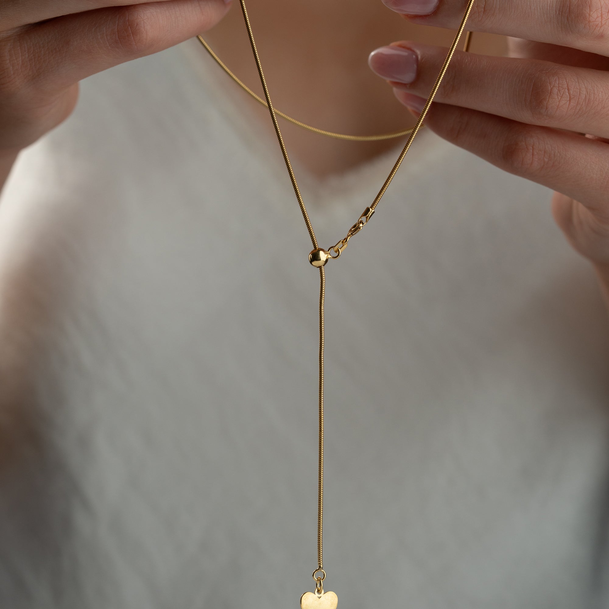 HERZLINIE Y HALSKETTE | 925 SILBER