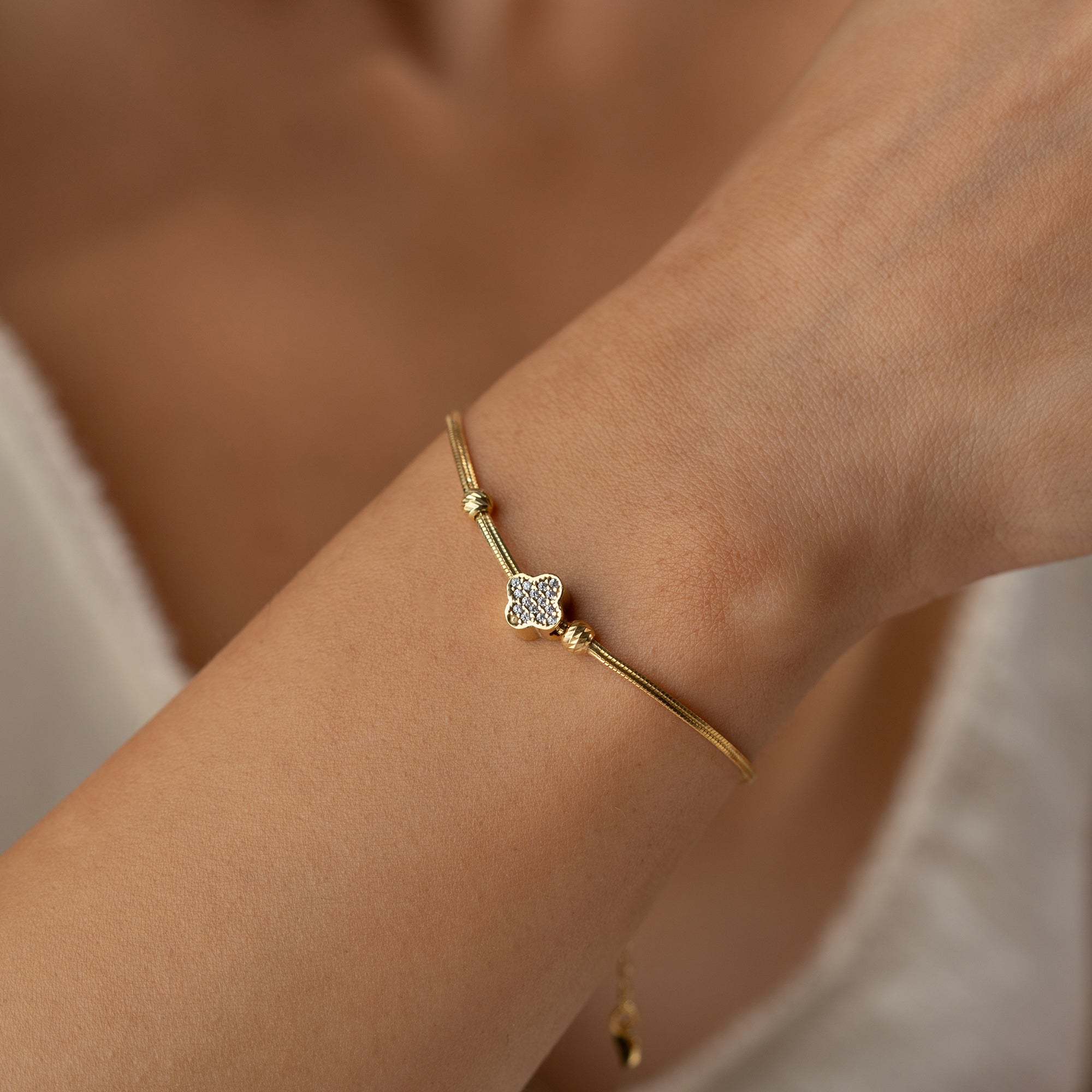 LUCKY CLOVER ARMBAND | 925 SILBER