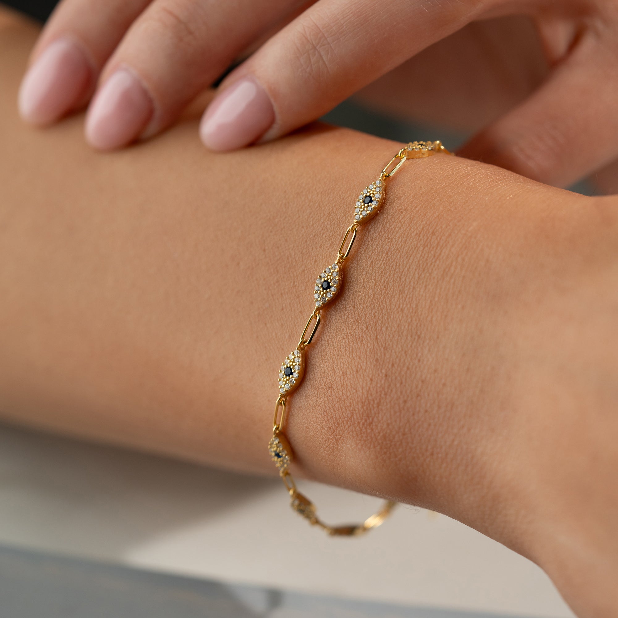 EYE CHARM ARMBAND | 925 SILBER