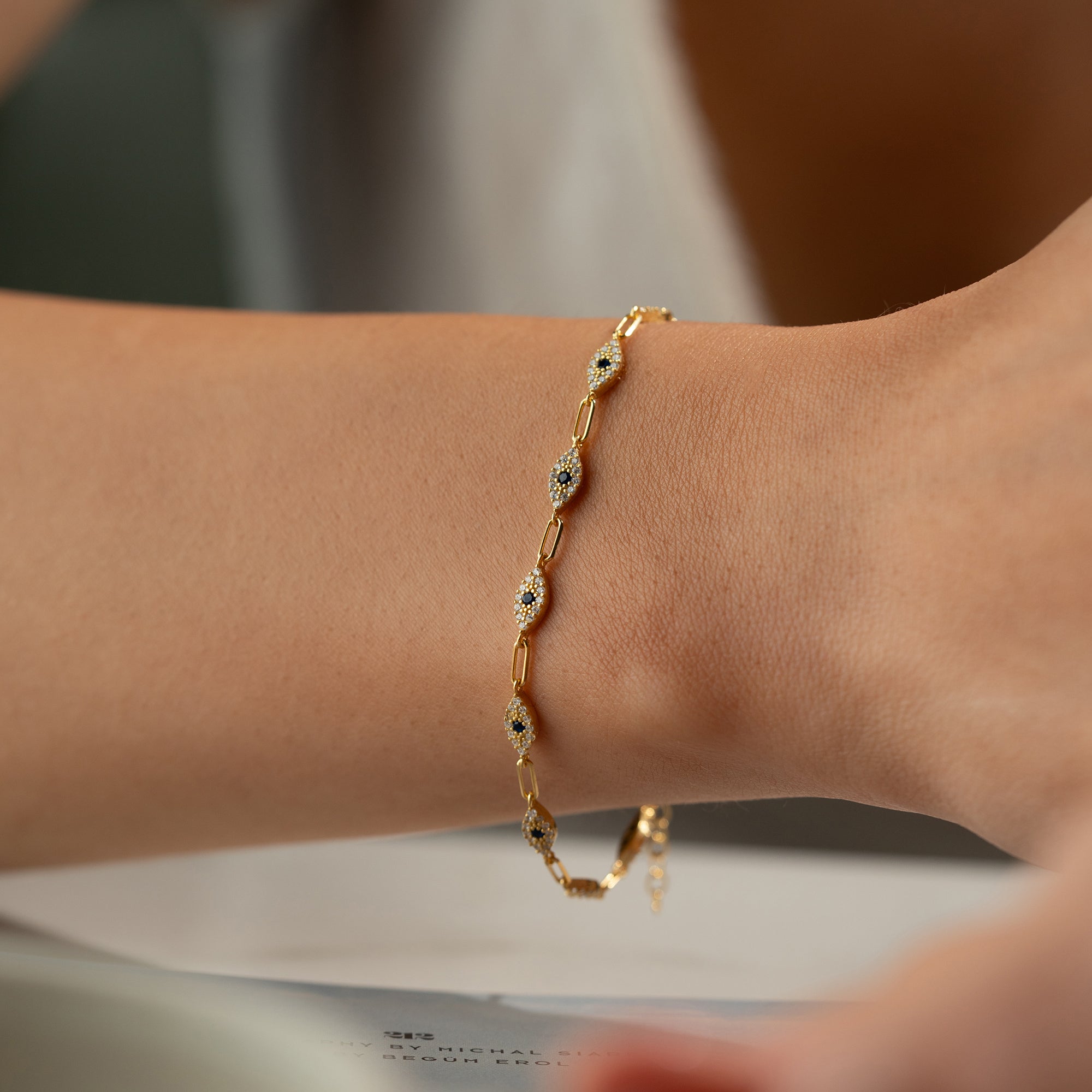 EYE CHARM ARMBAND | 925 SILBER