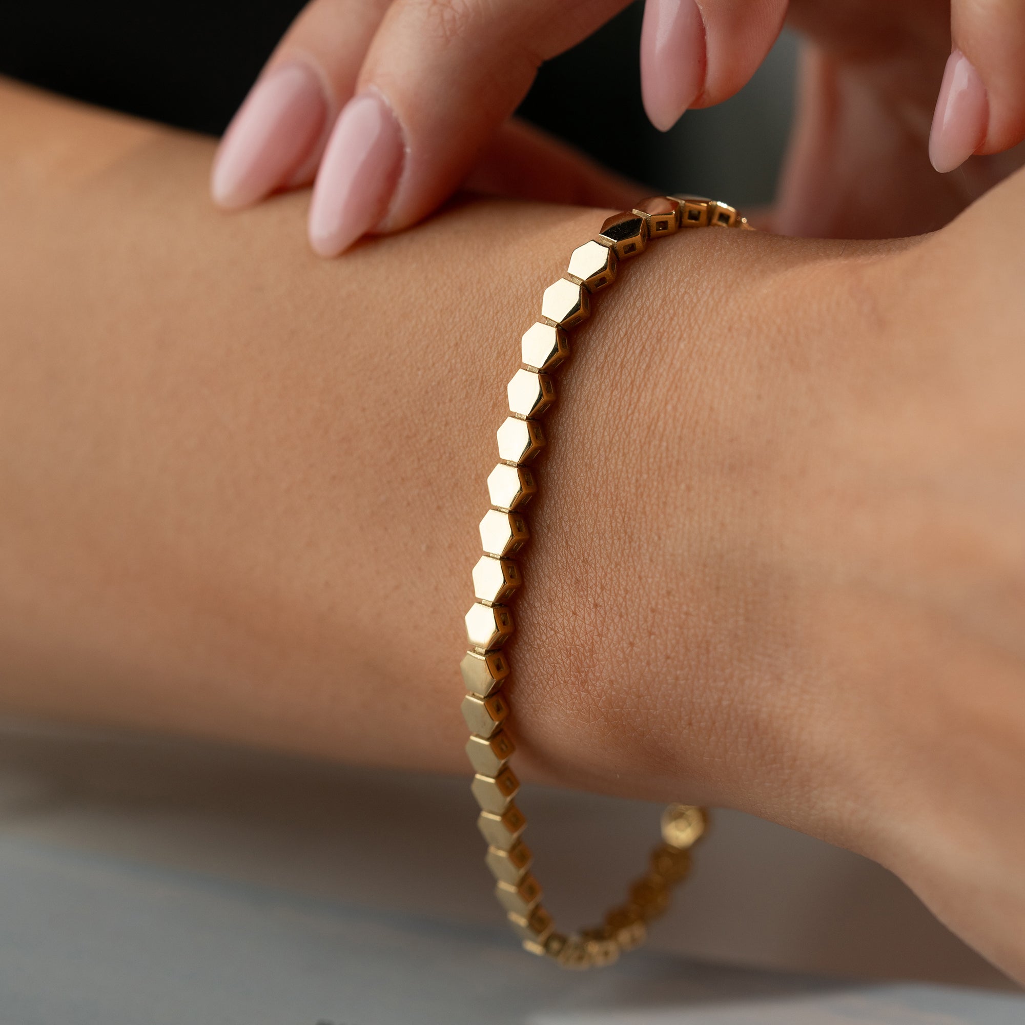 HEXAGON ARMBAND | 925 SILBER