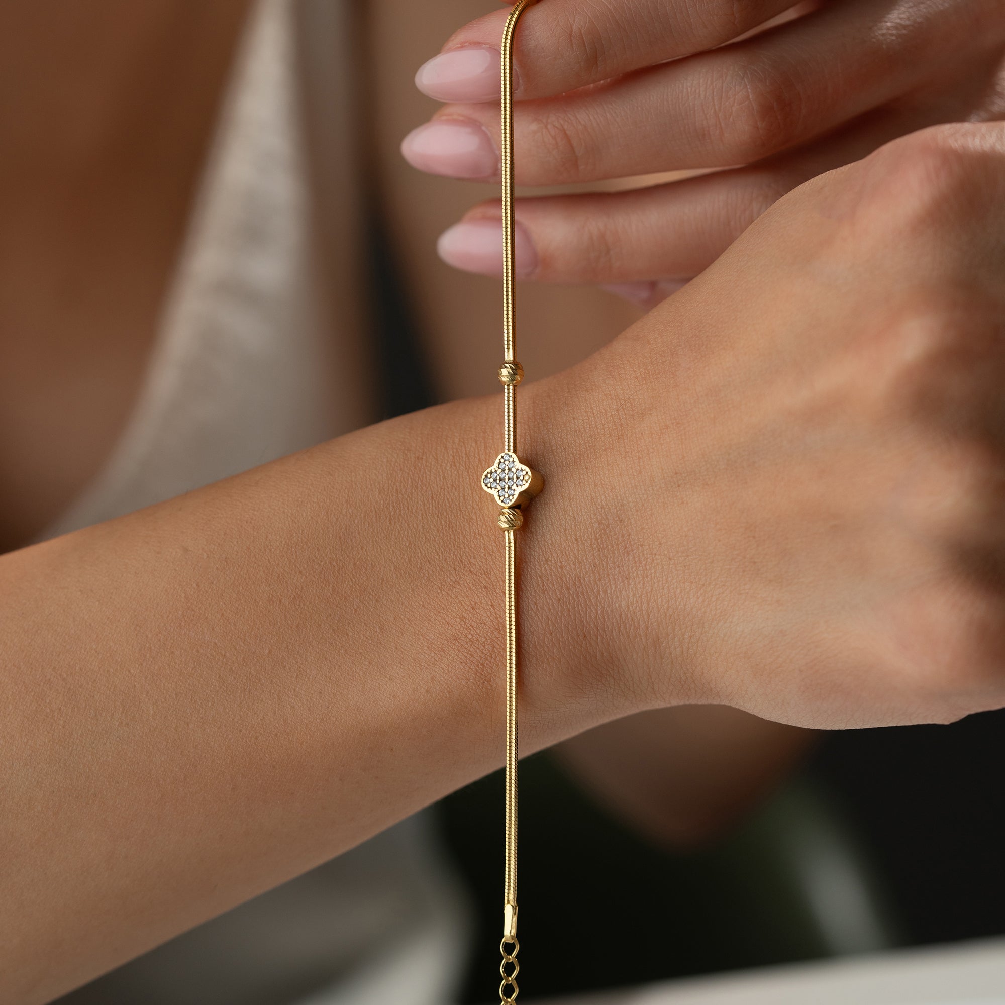 LUCKY CLOVER ARMBAND | 925 SILBER