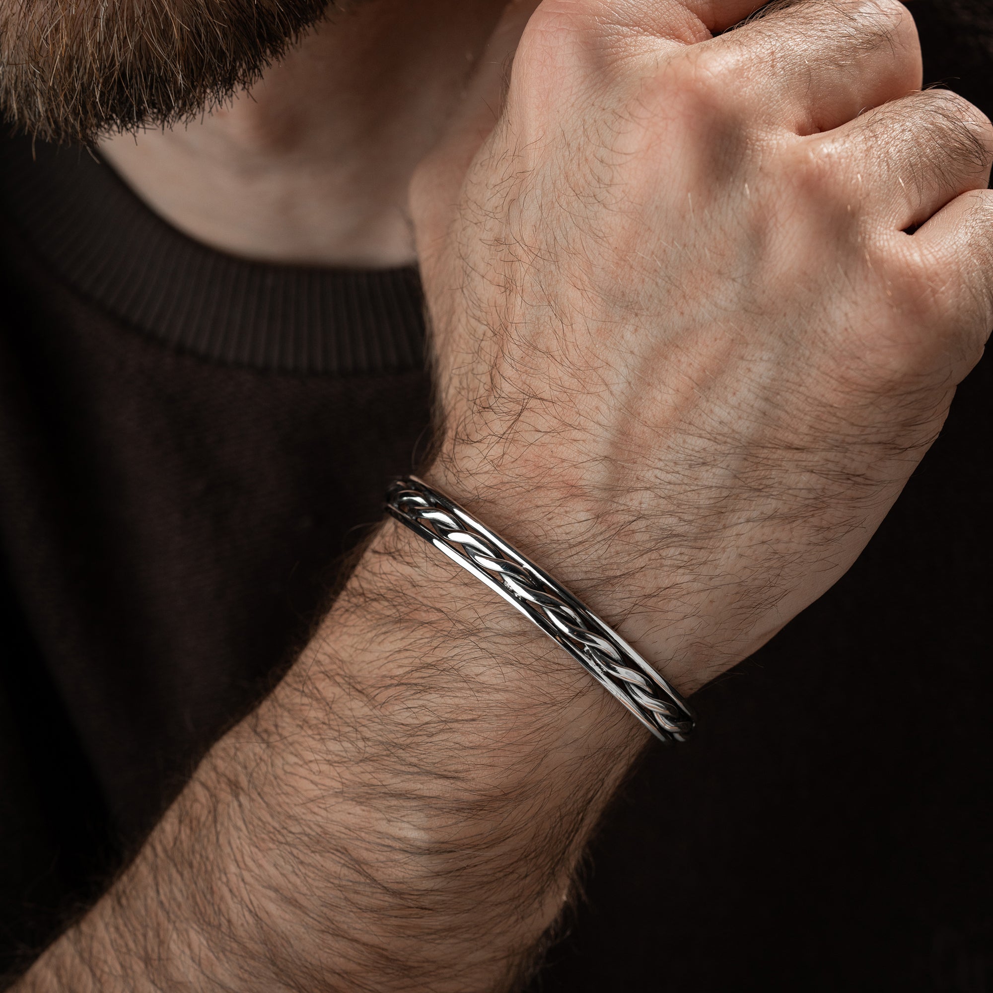 HERREN ARMREIFEN MODEL 7 | 925 SILBER