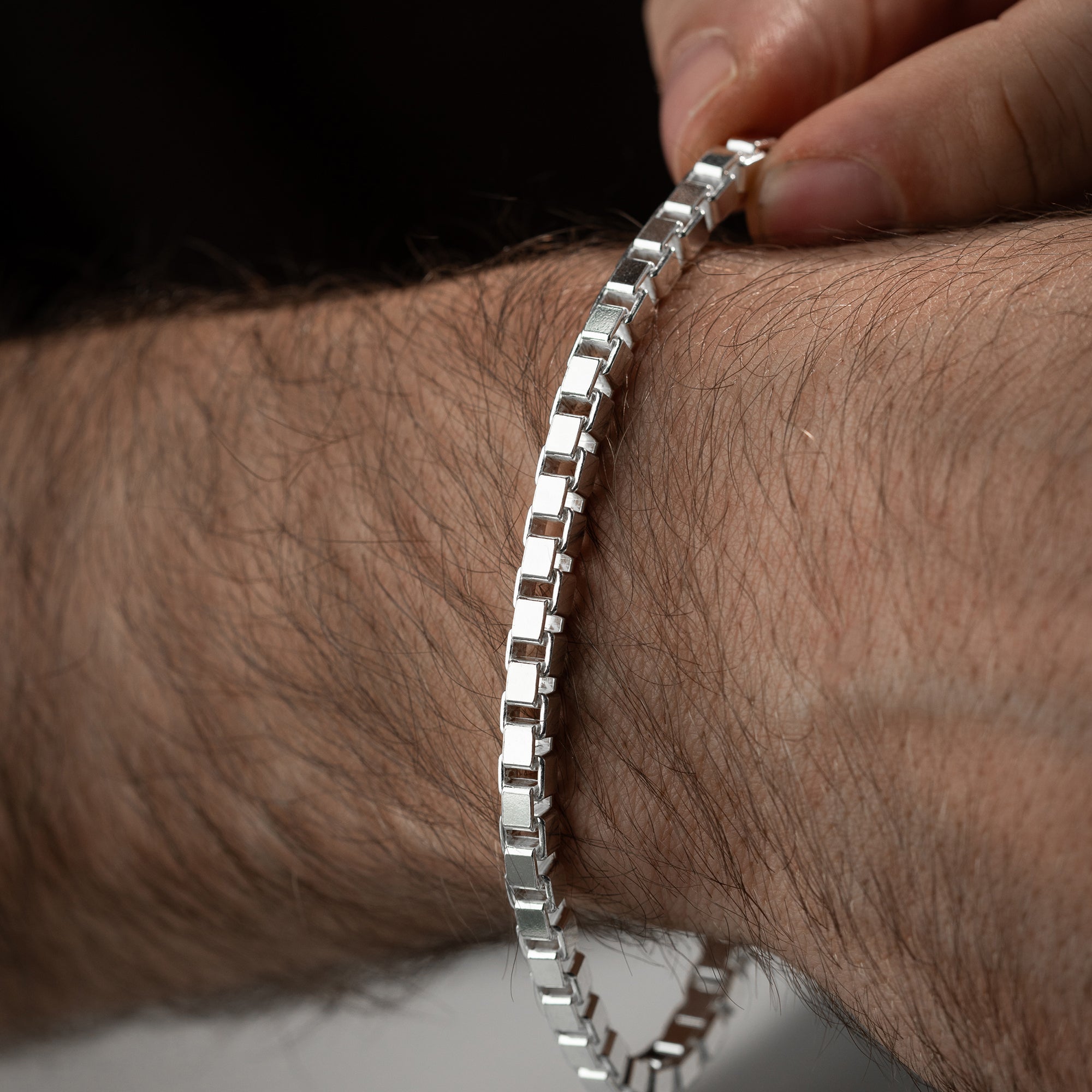 KASTENPANZER ARMBAND 6 MM | 925 SILBER