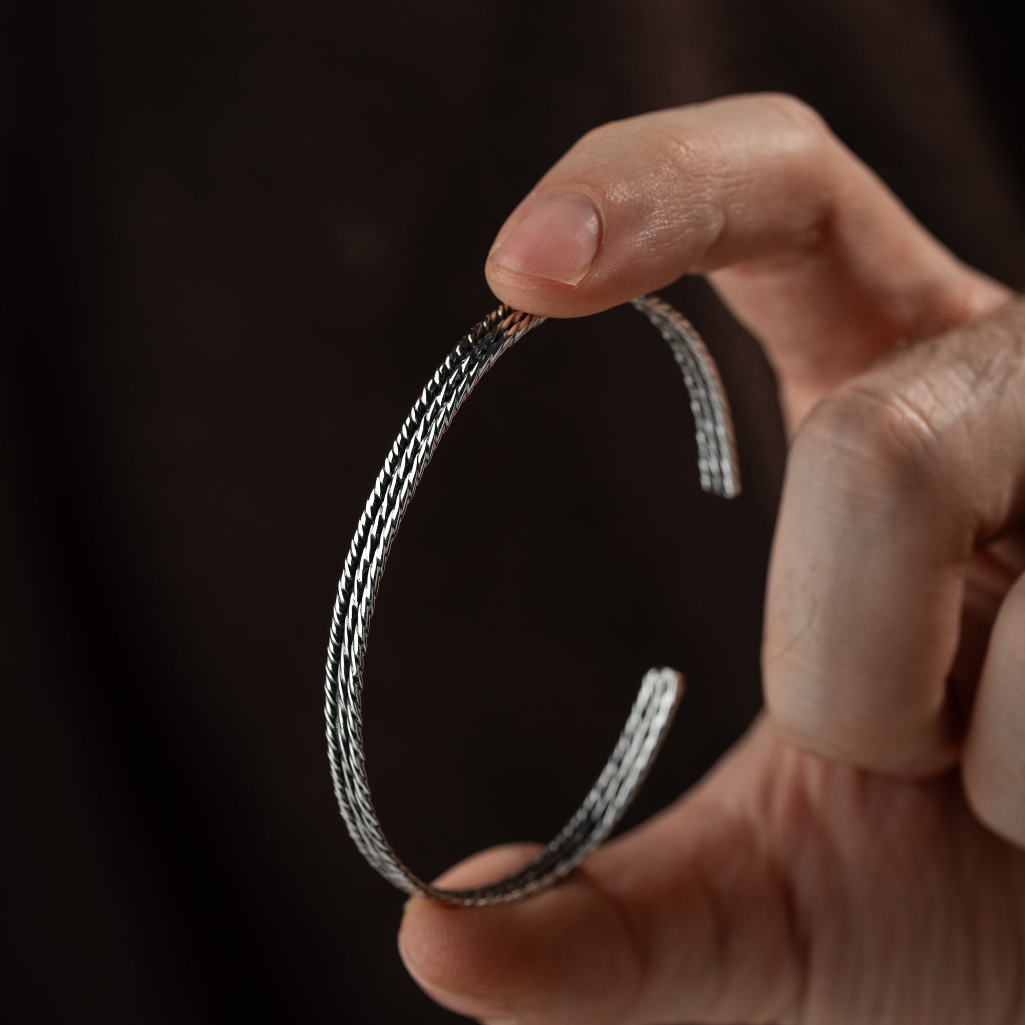 HERREN ARMREIFEN MODEL 8 | 925 SILBER