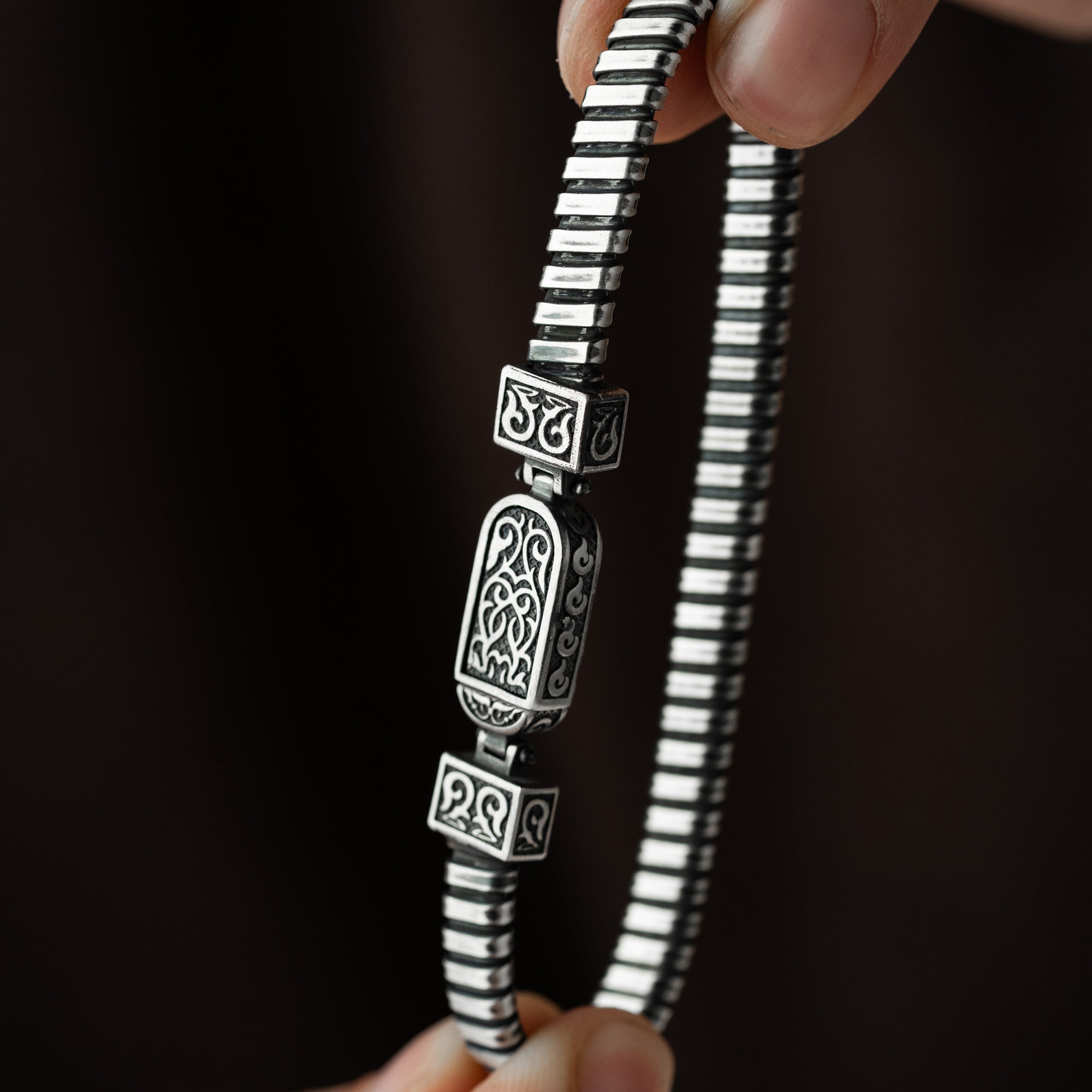 HERREN ARMREIFEN MODEL 9 | 925 SILBER