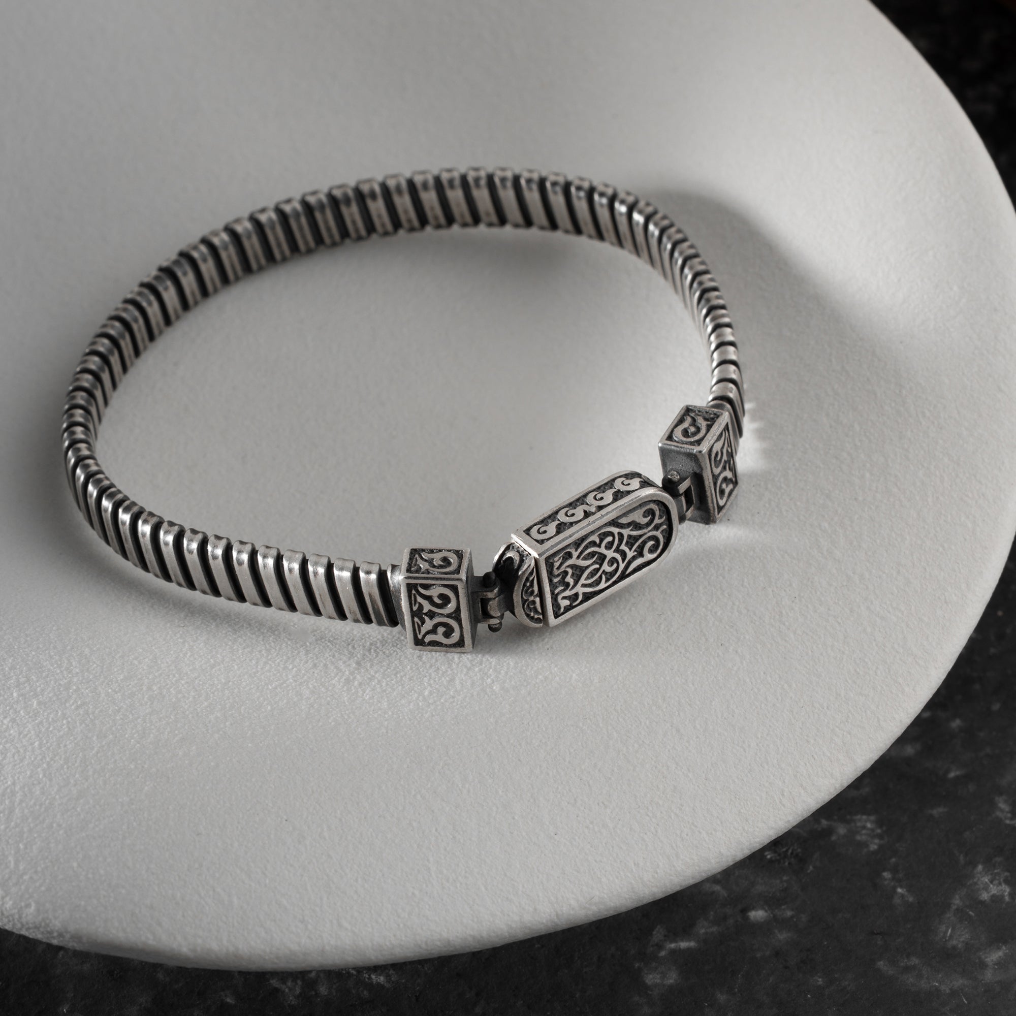 HERREN ARMREIFEN MODEL 9 | 925 SILBER