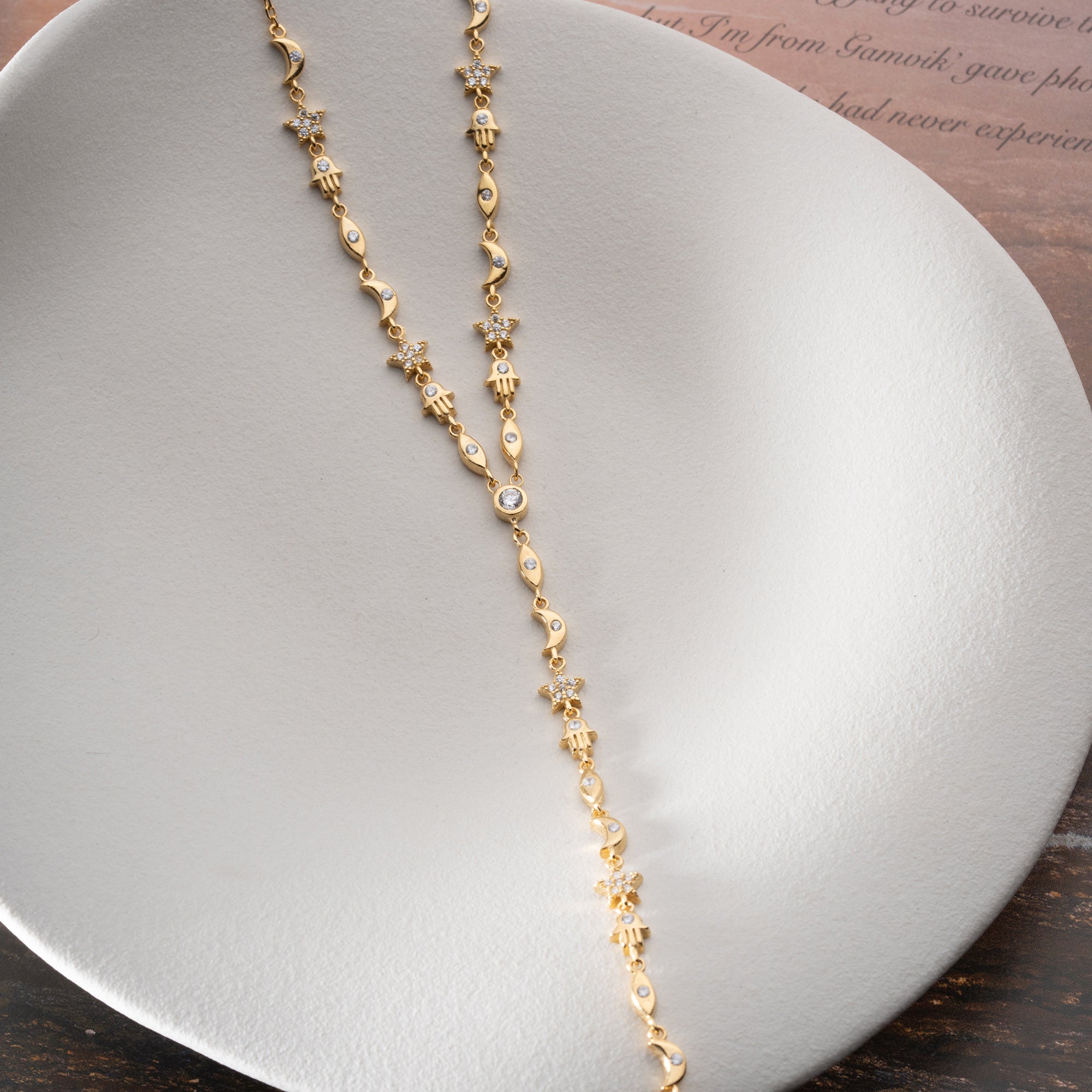 LUNA CHARM Y HALSKETTE | 925 SILBER