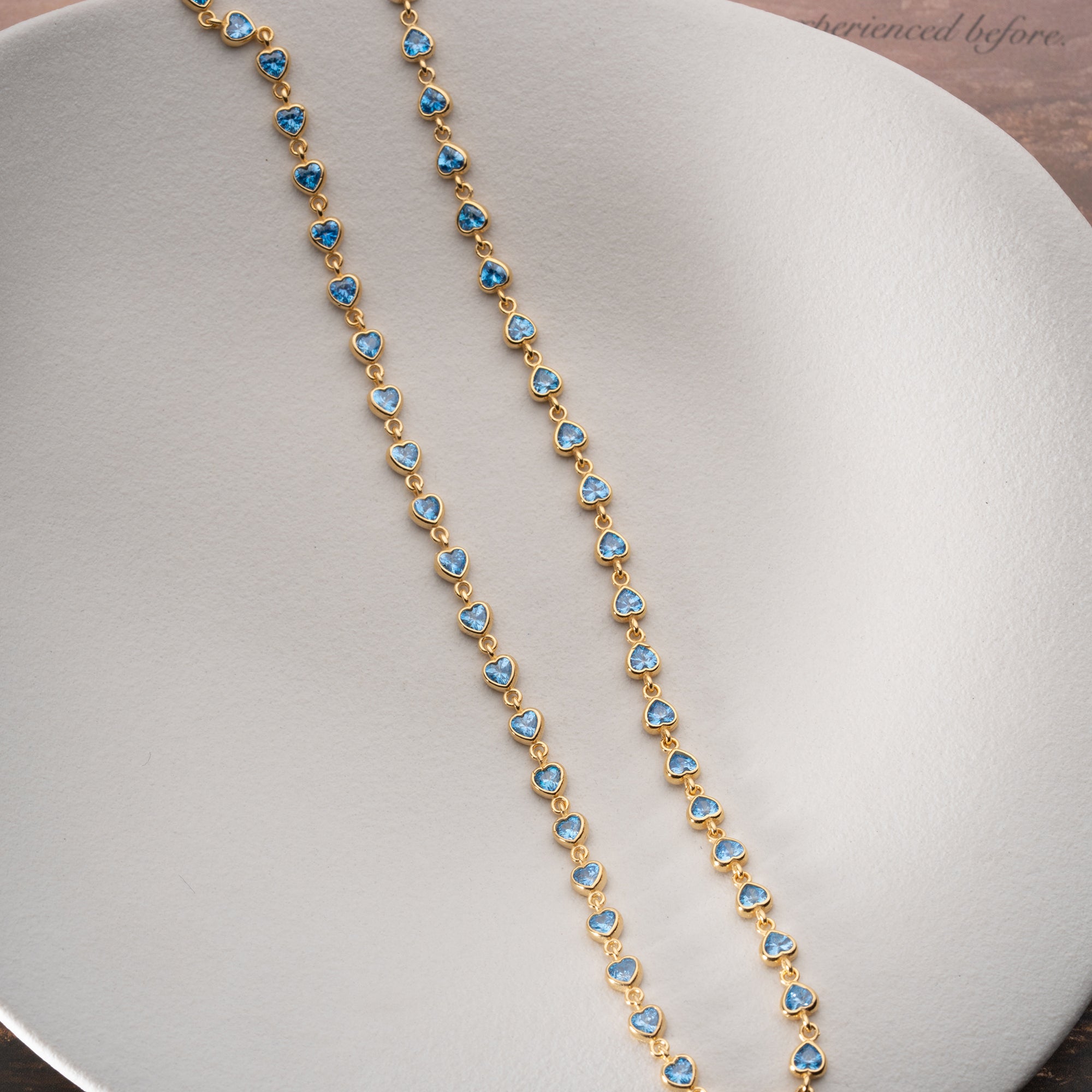 SAPHIR LIEBE HALSKETTE | 925 SILBER