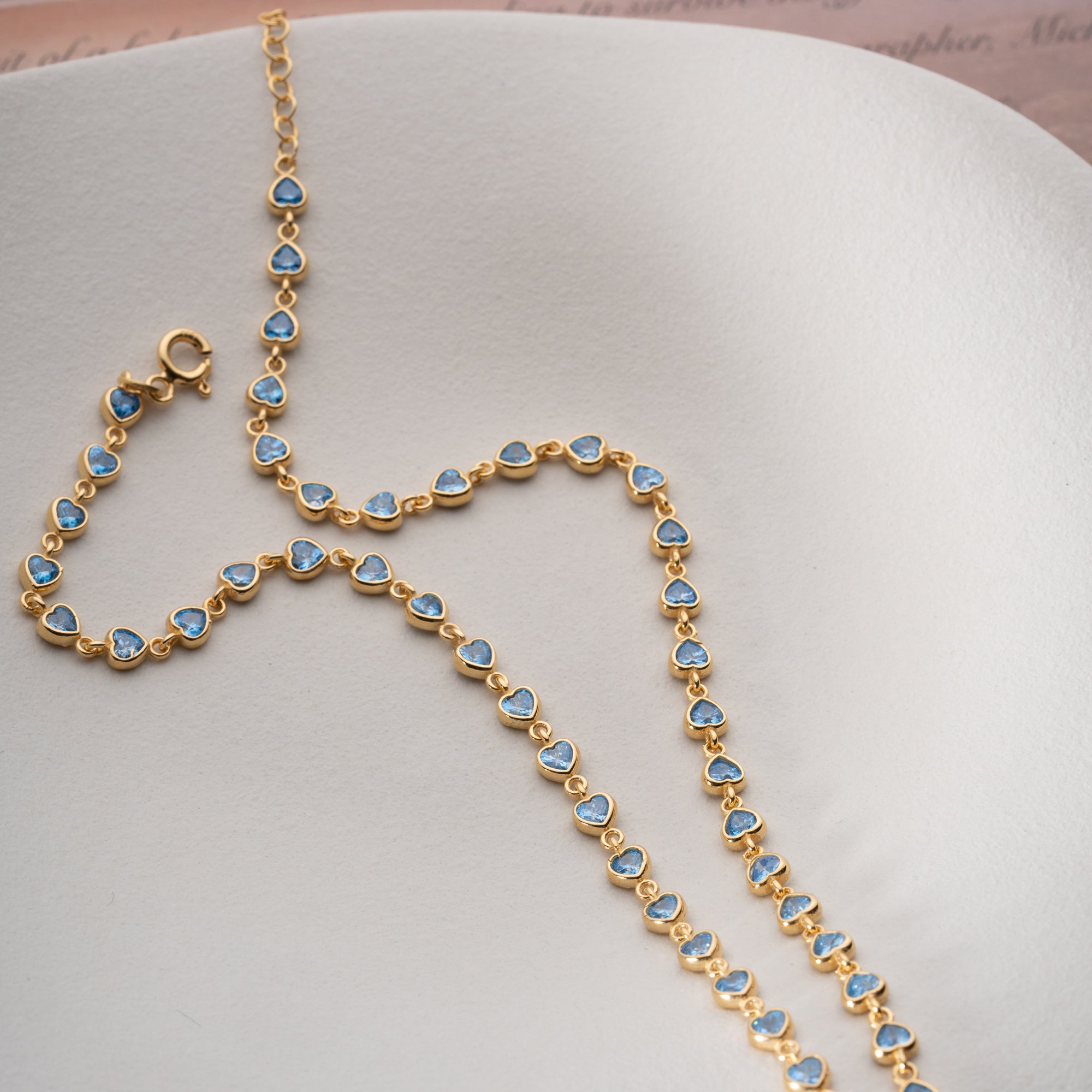 SAPHIR LIEBE HALSKETTE | 925 SILBER