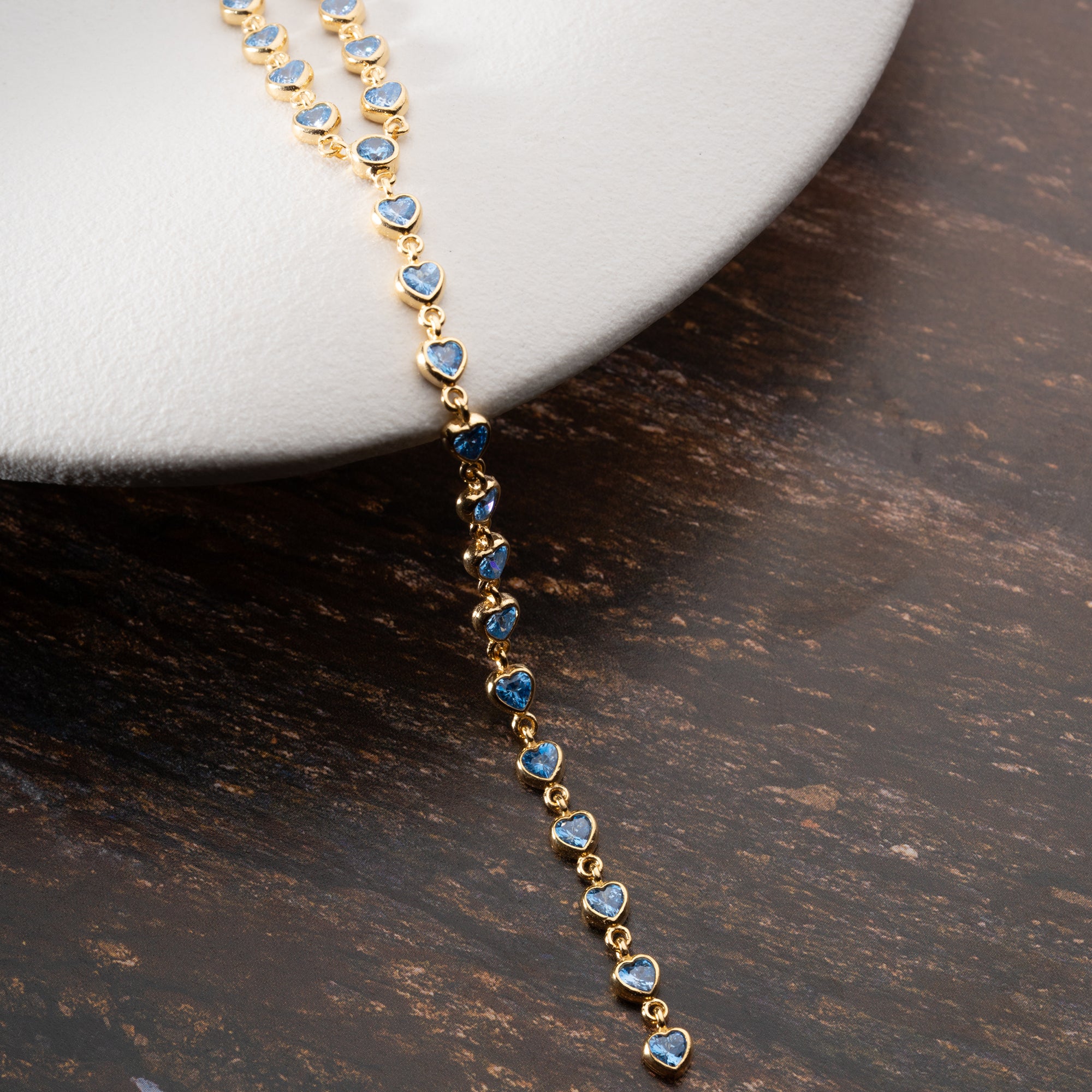 SAPHIR LIEBE Y HALSKETTE | 925 SILBER