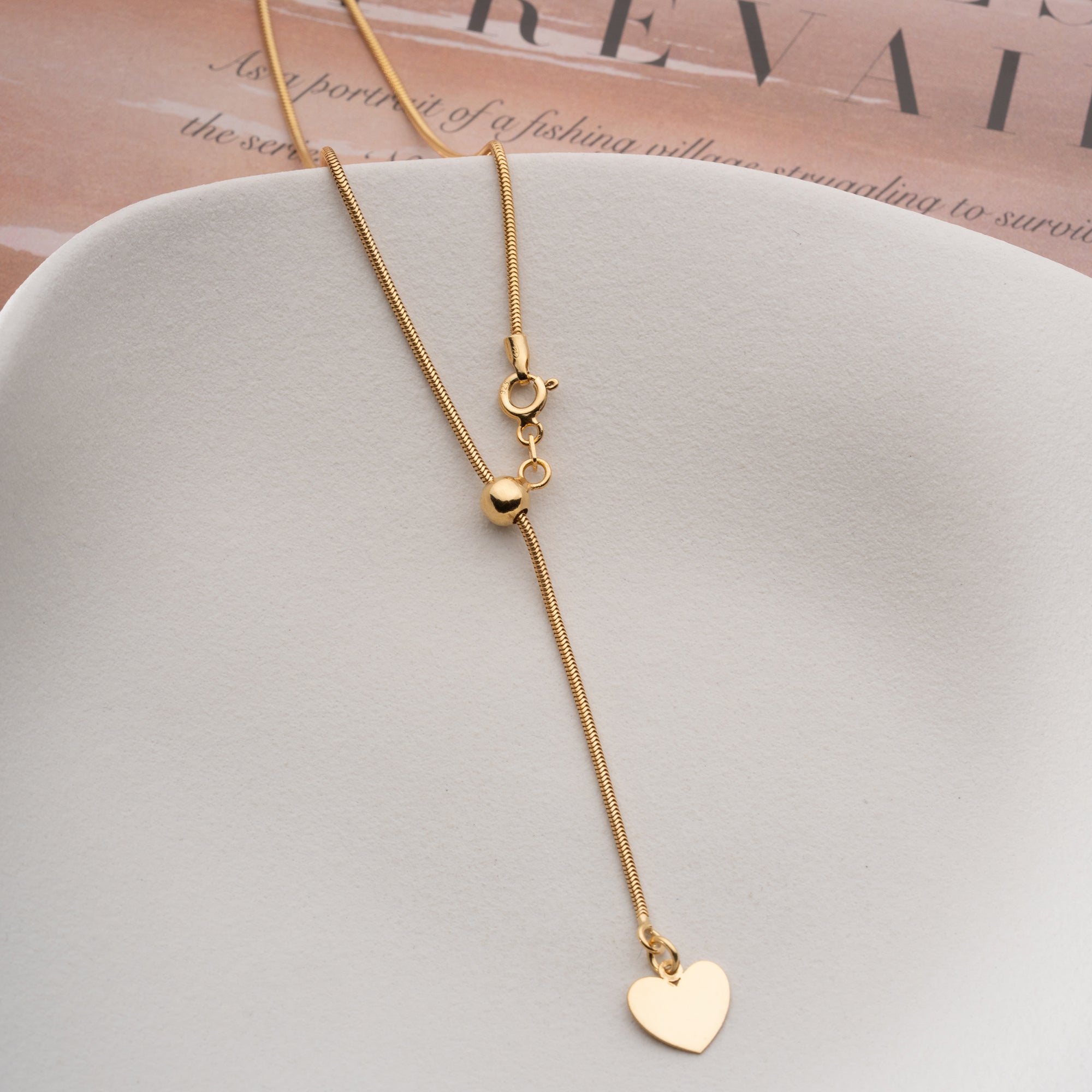 HERZLINIE Y HALSKETTE | 925 SILBER