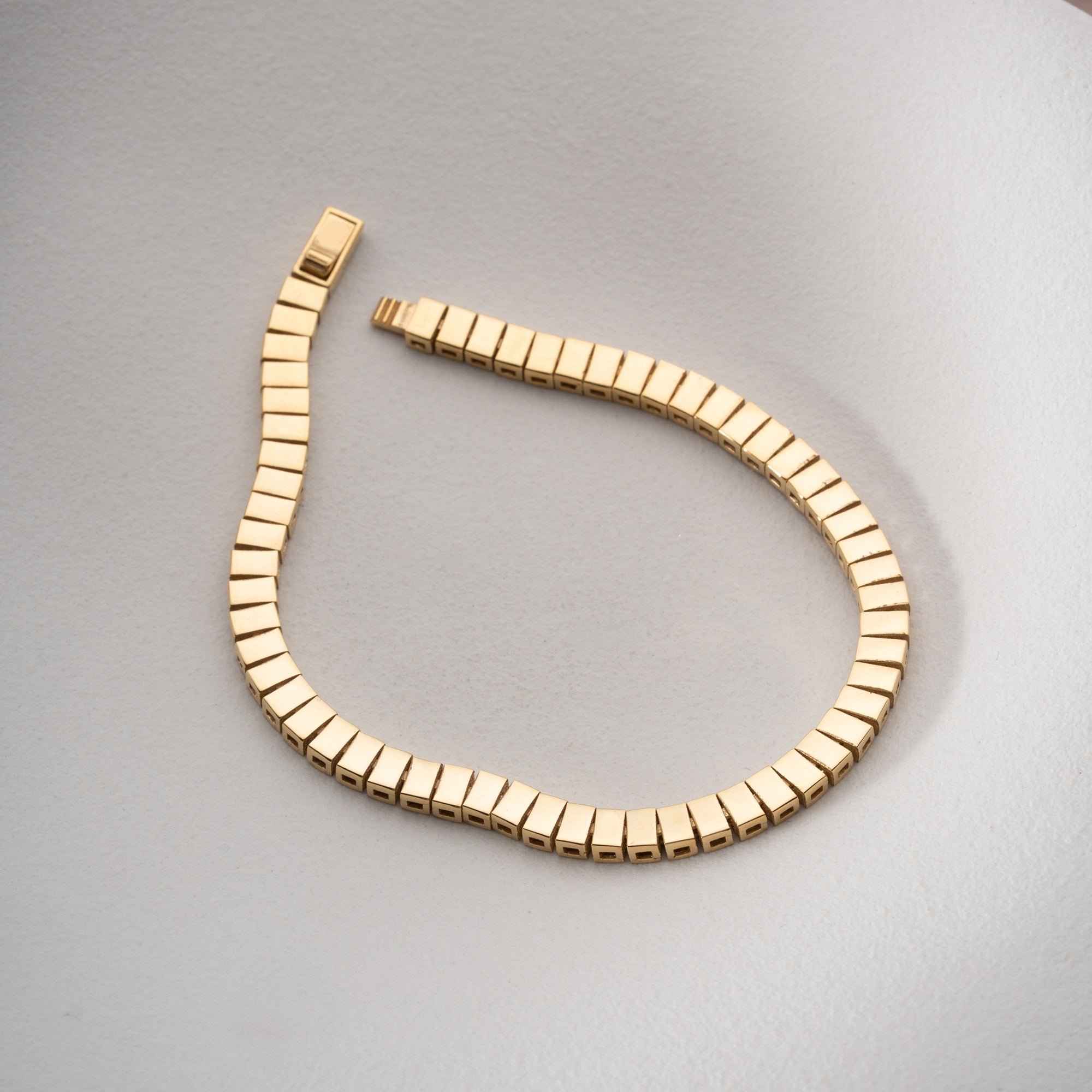 SQUARE FORM ARMBAND | 925 SILBER