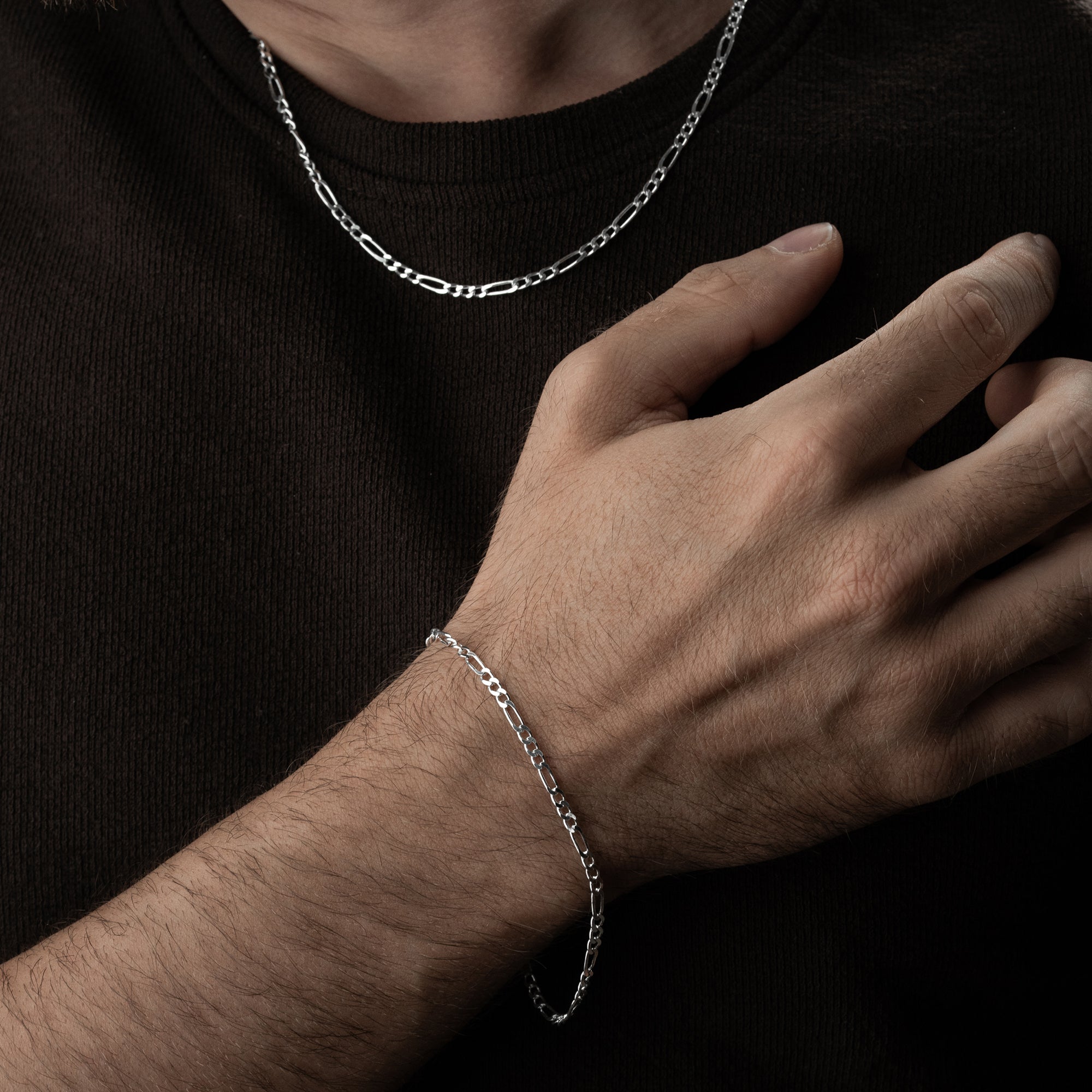 FIGARO HALSKETTE SET 4 MM | 925 SILBER