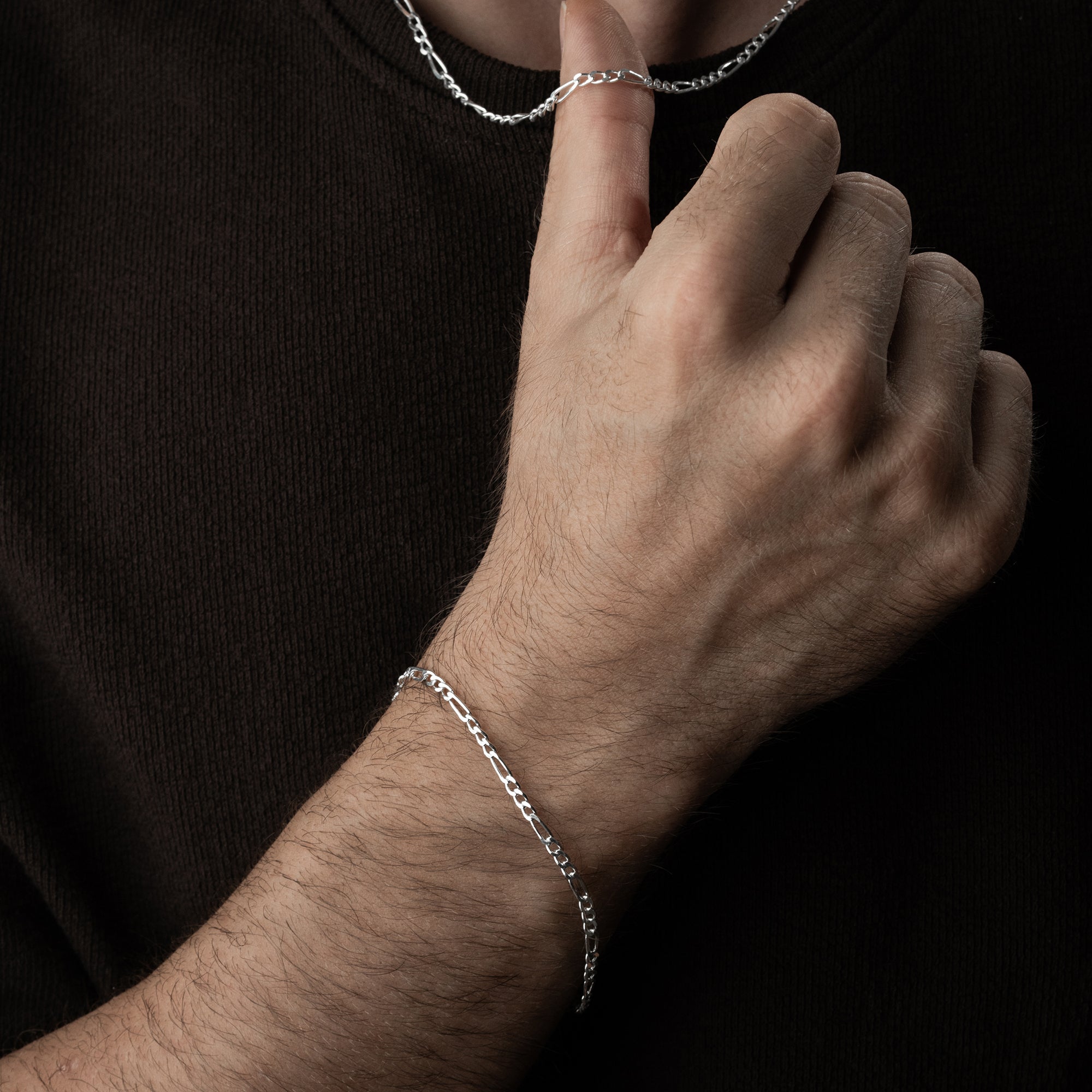 FIGARO HALSKETTE SET 4 MM | 925 SILBER