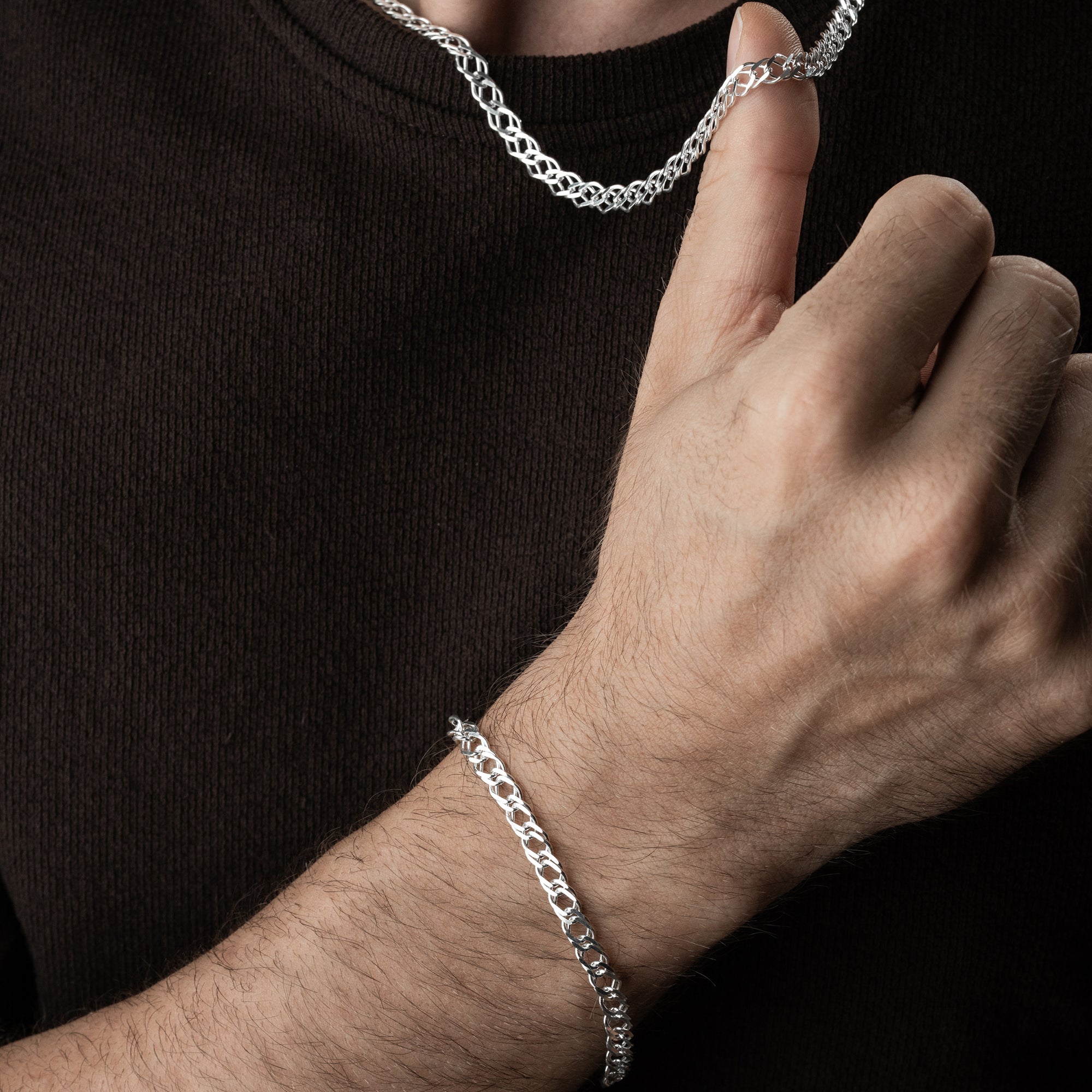 FLECHT HALSKETTE SET | 925 SILBER