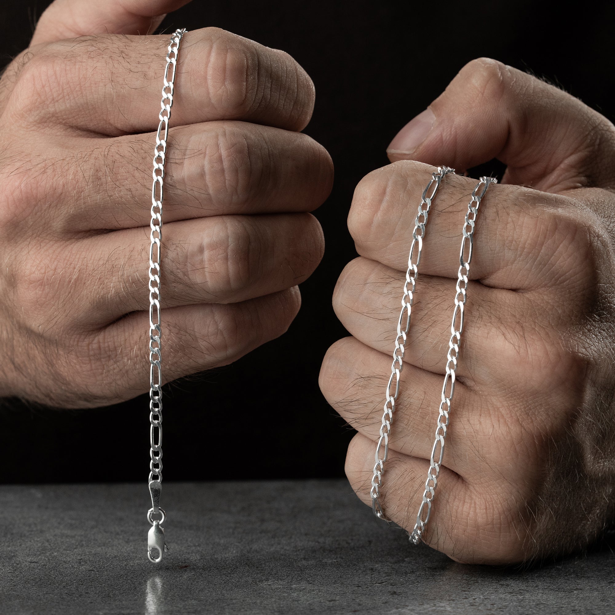FIGARO HALSKETTE SET 4 MM | 925 SILBER