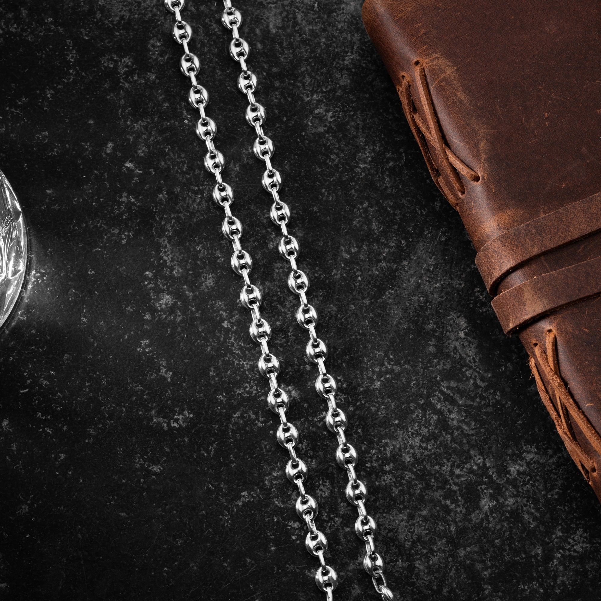 BOHNEN HALSKETTE | 925 SILBER