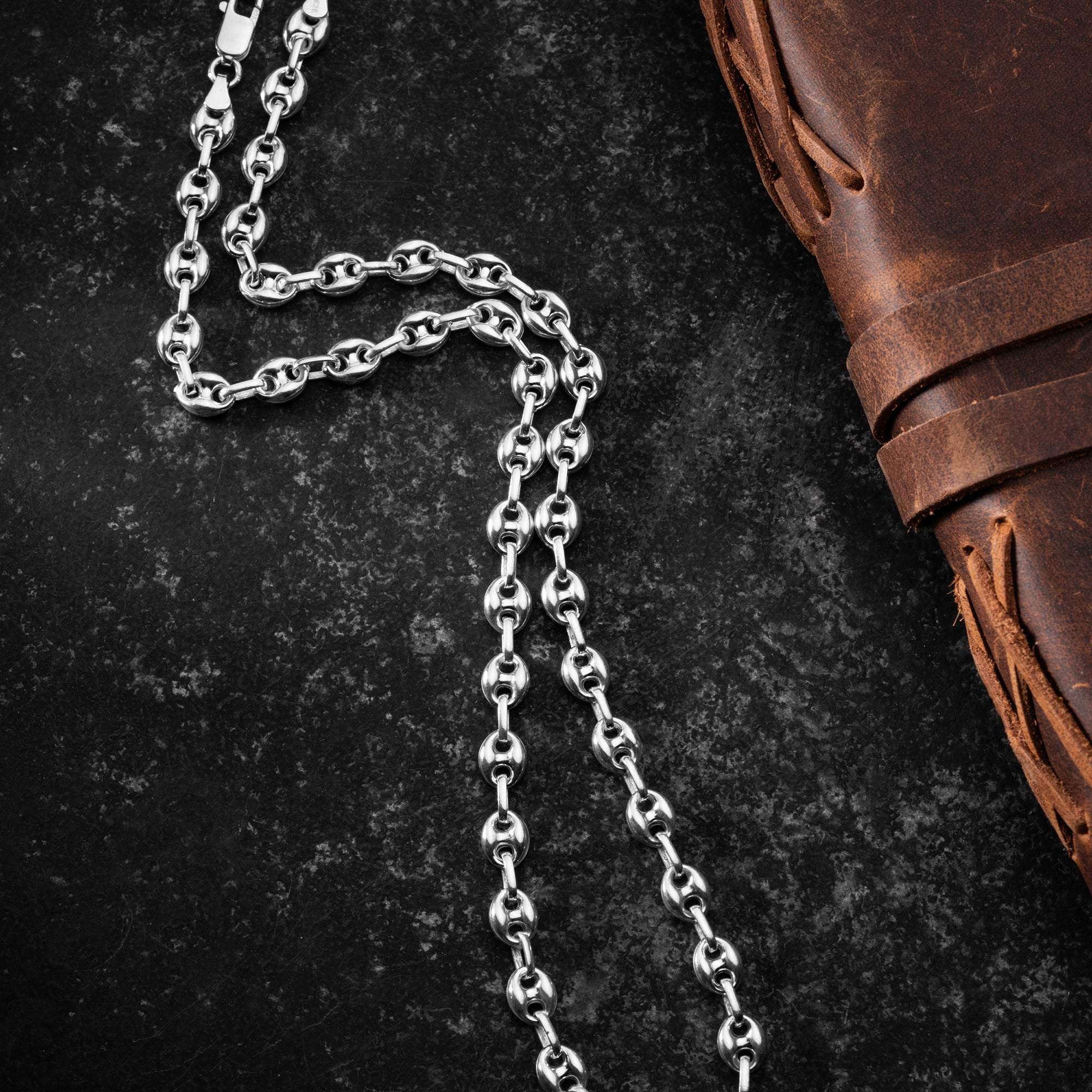 BOHNEN HALSKETTE | 925 SILBER