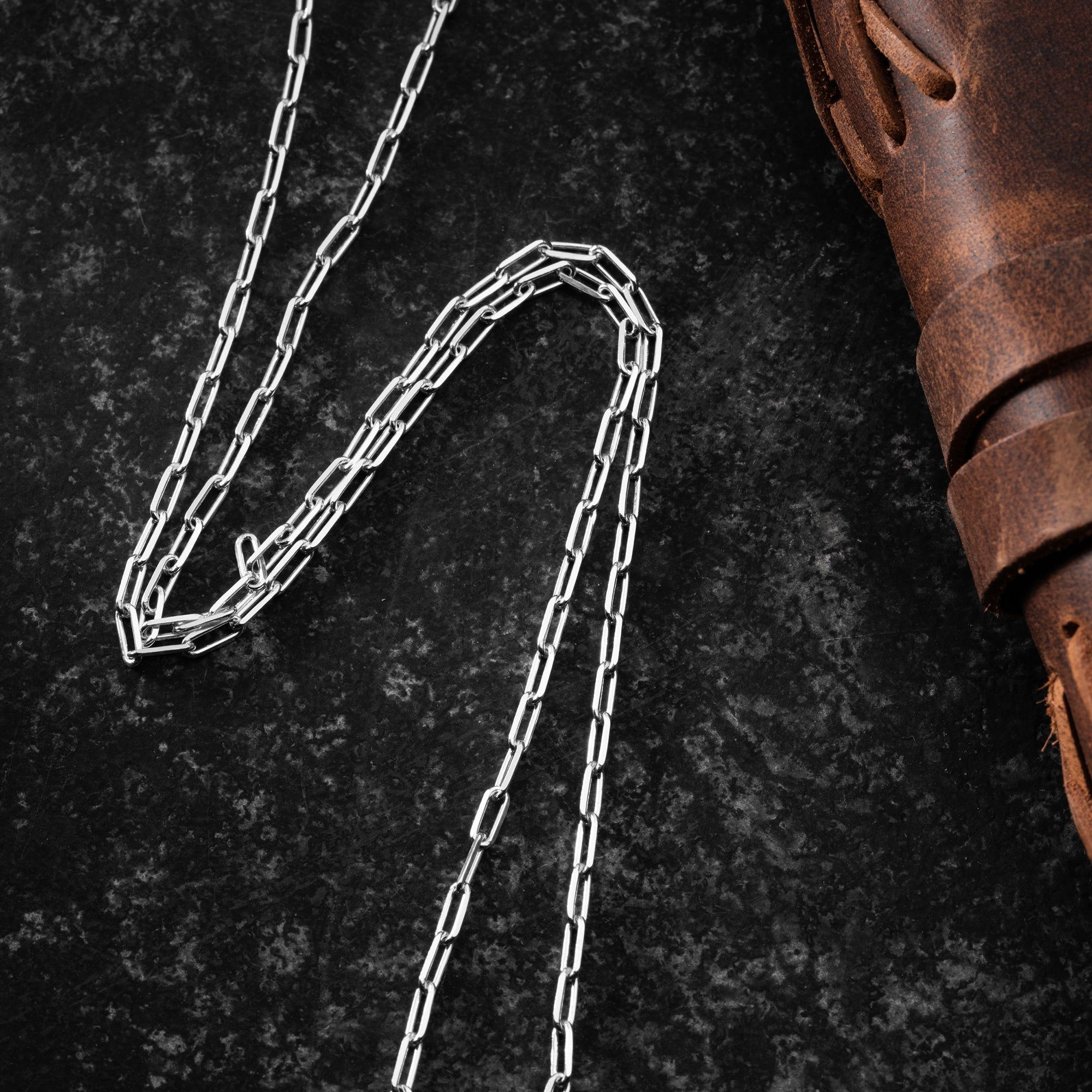 KLAMMER FINE HALSKETTE | 925 SILBER