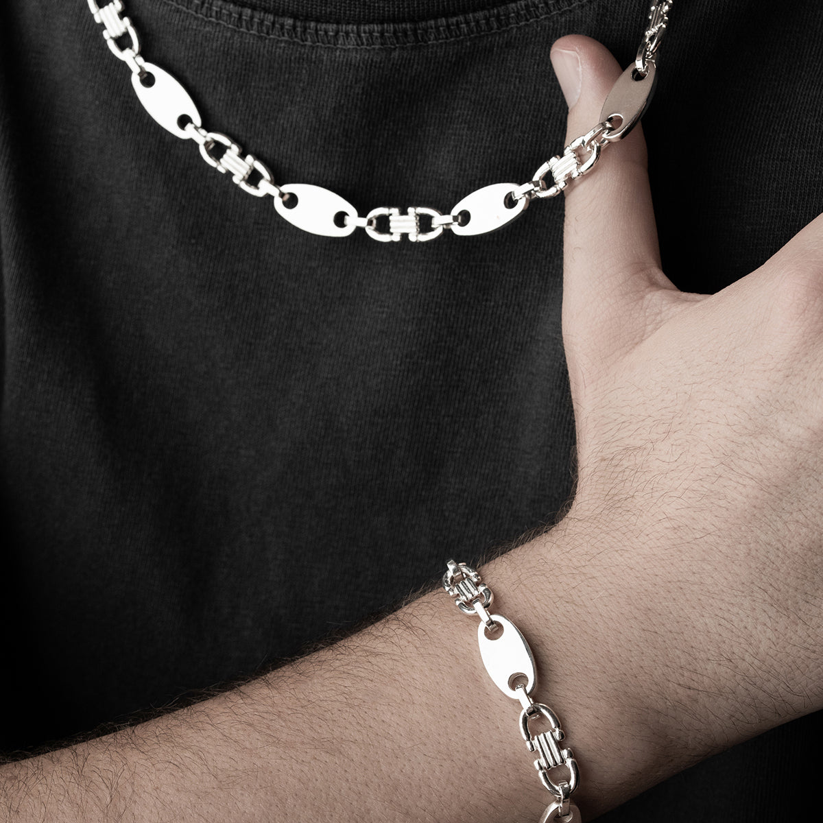 PLATTENKETTE 8 MM | 925 SILBER