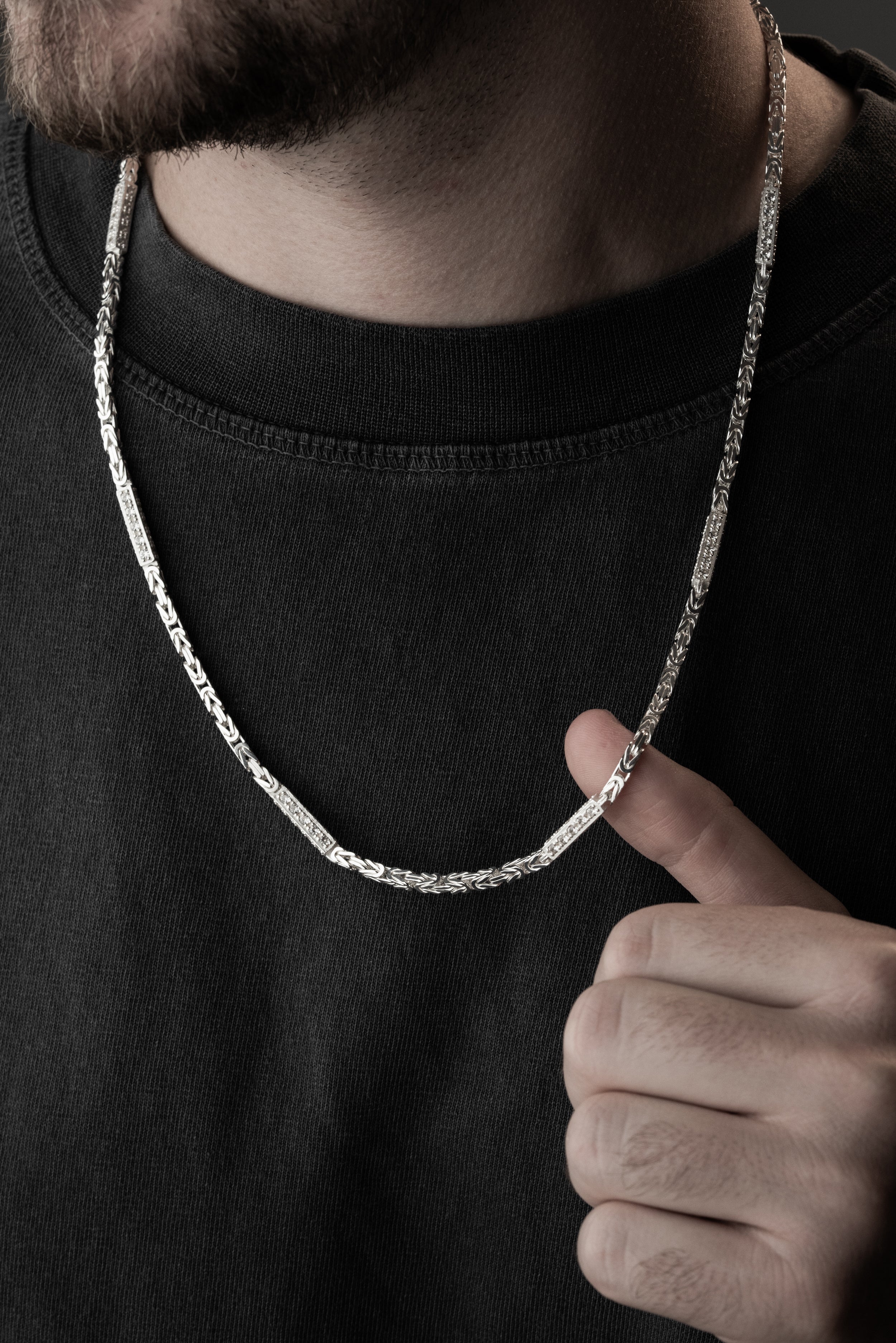 KÖNIGSKETTE ICED OUT 3 MM | 925 SILBER