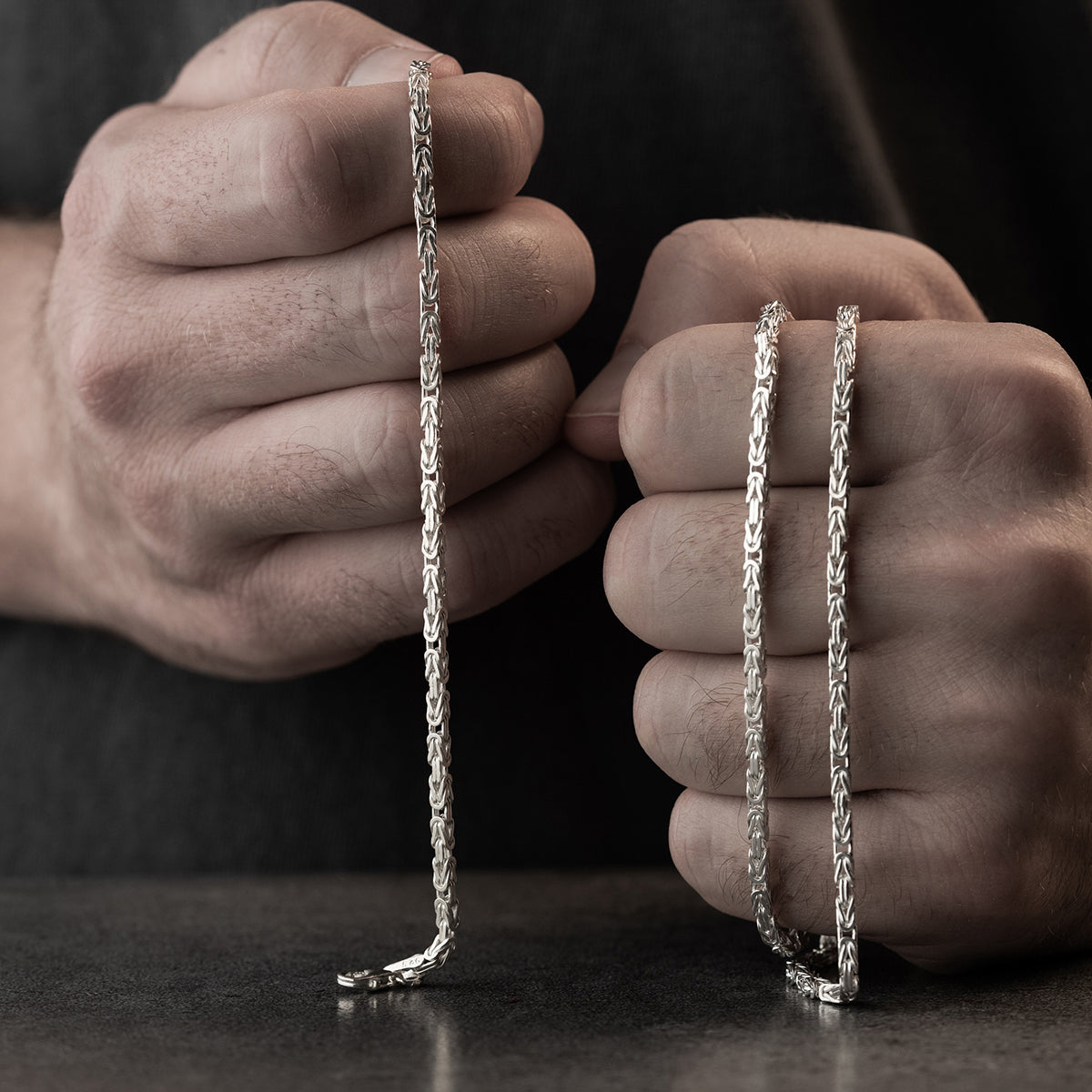 KÖNIGSKETTE SET 3 MM | 925 SILBER