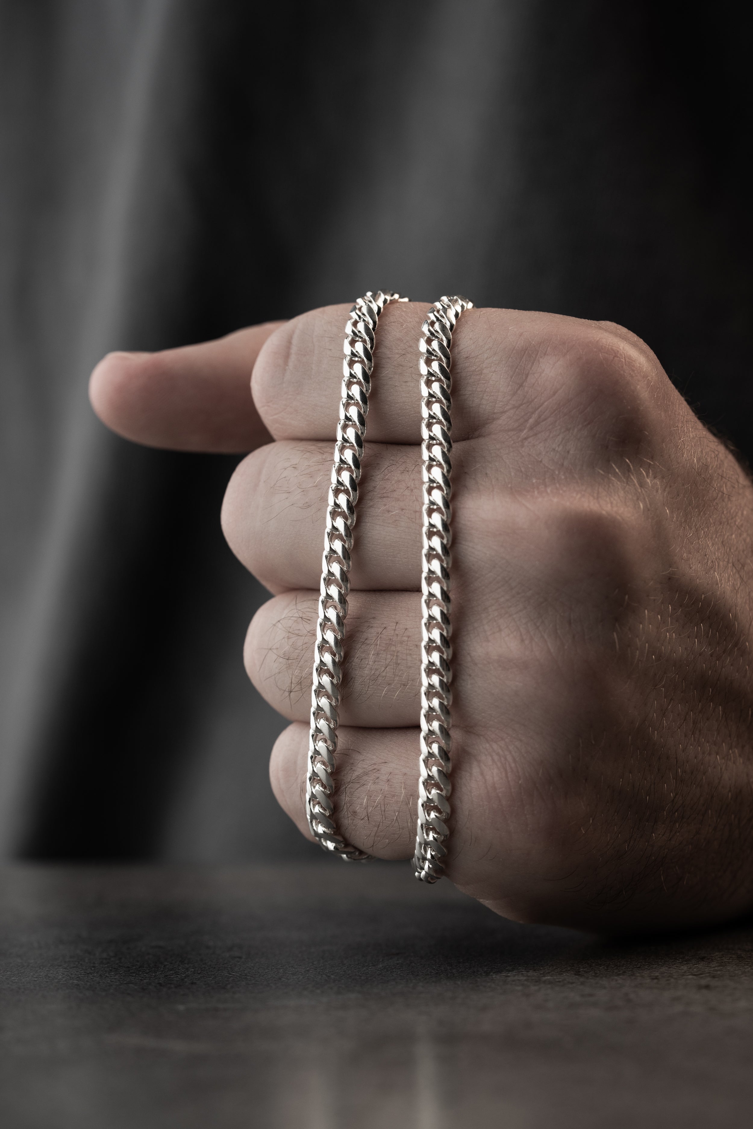 PANZER HALSKETTE 4 MM | 925 SILBER