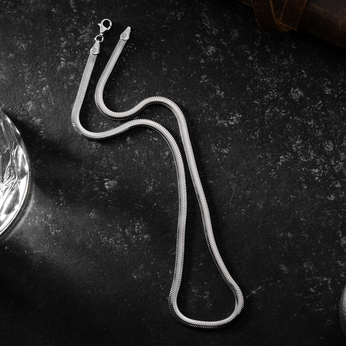 SNAKE HALSKETTE 4 MM | 925 SILBER