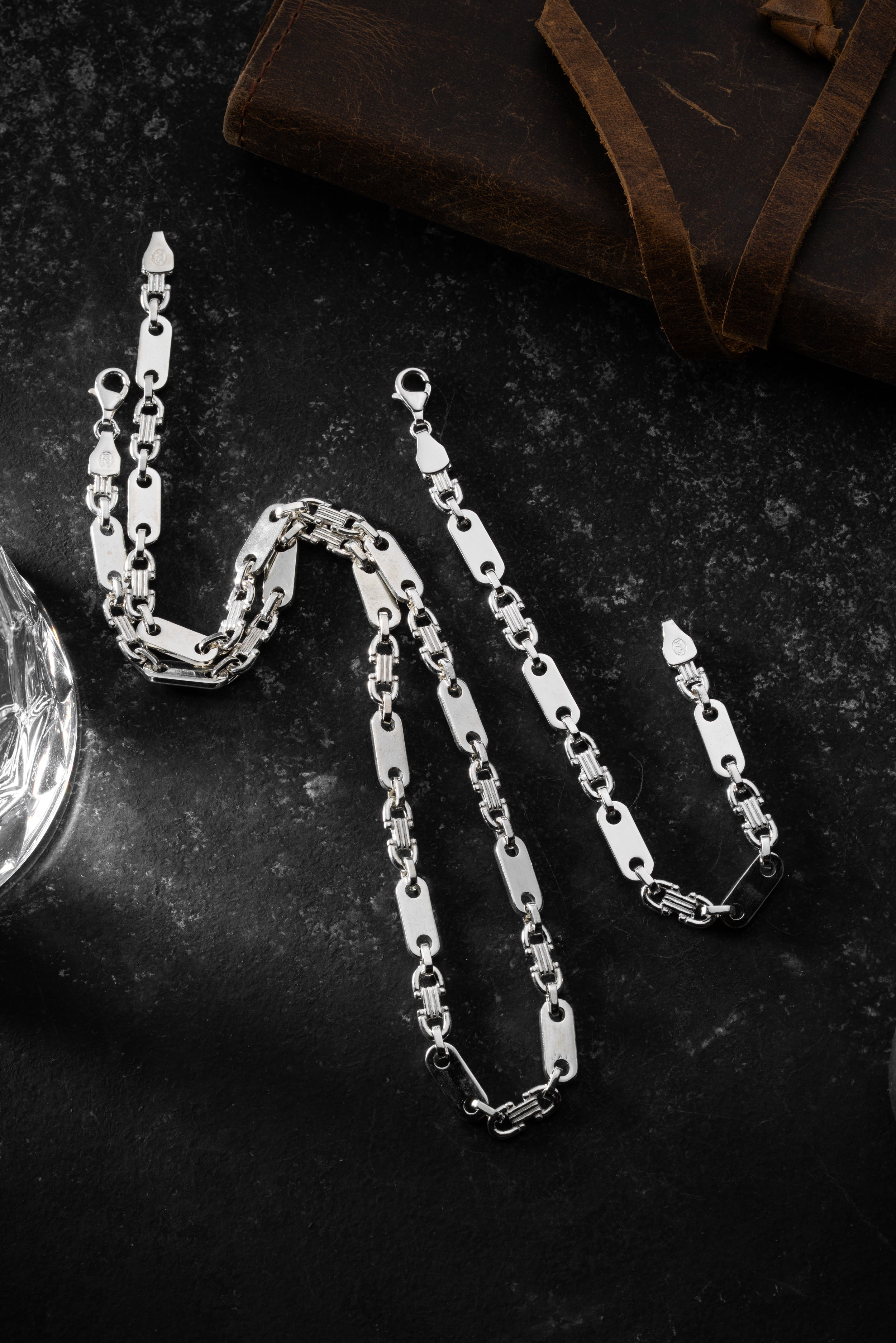 PLATTENKETTE SET 6 MM | 925 SILBER