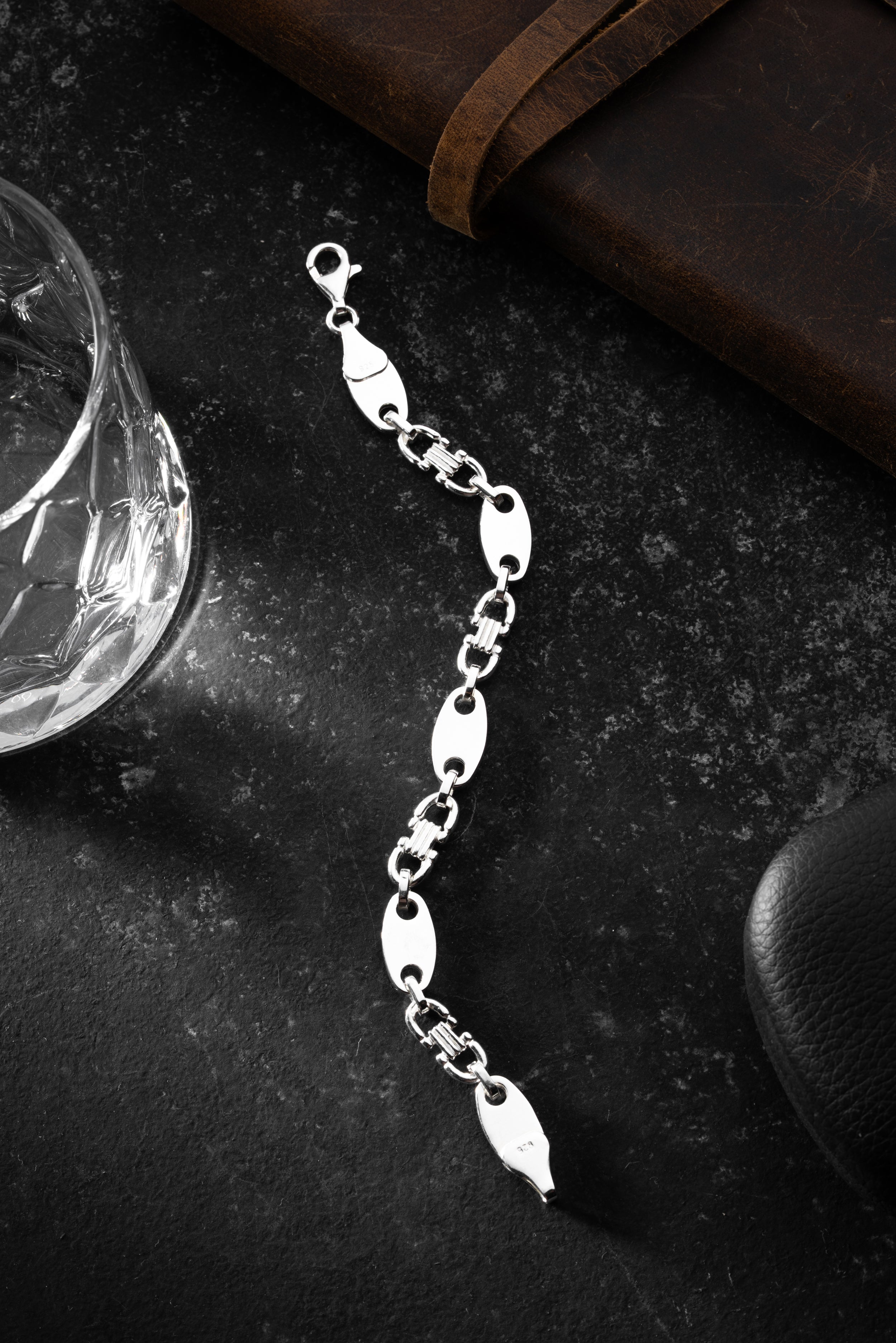 PLATTEN ARMBAND 8 MM | 925 SILBER