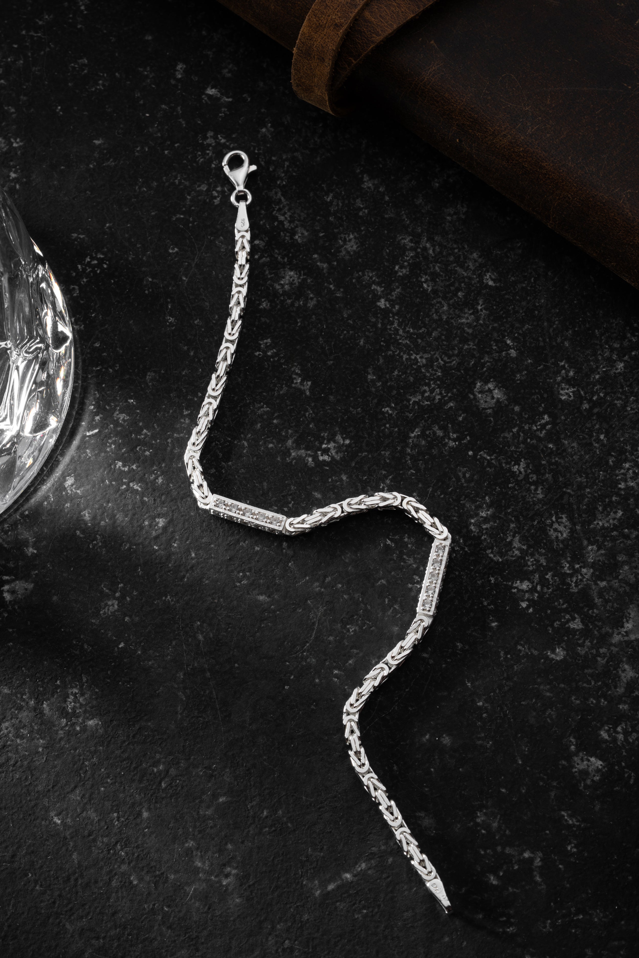 KÖNIGS ARMBAND ICED OUT 3 MM | 925 SILBER