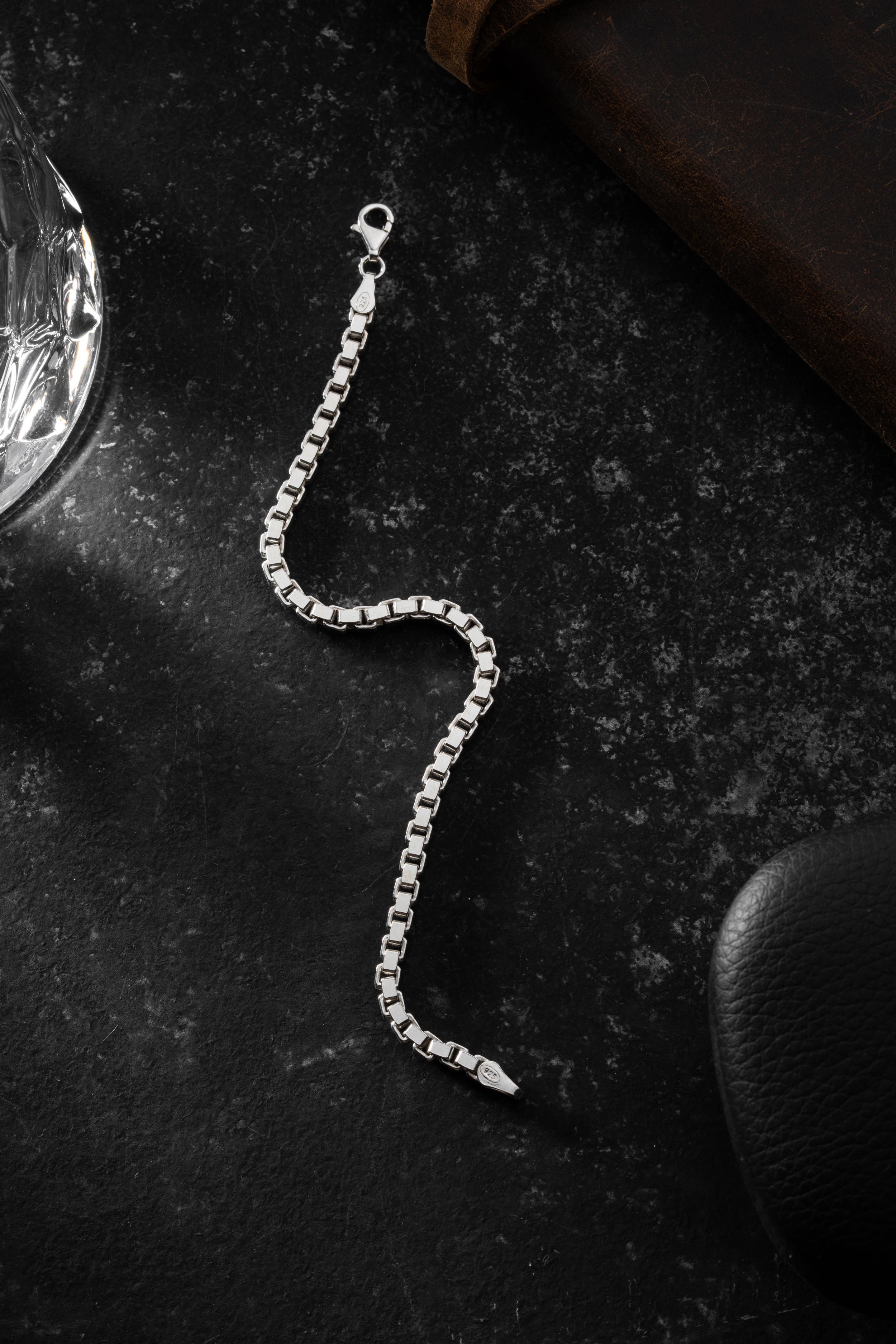 KASTENPANZER ARMBAND 4 MM | 925 SILBER