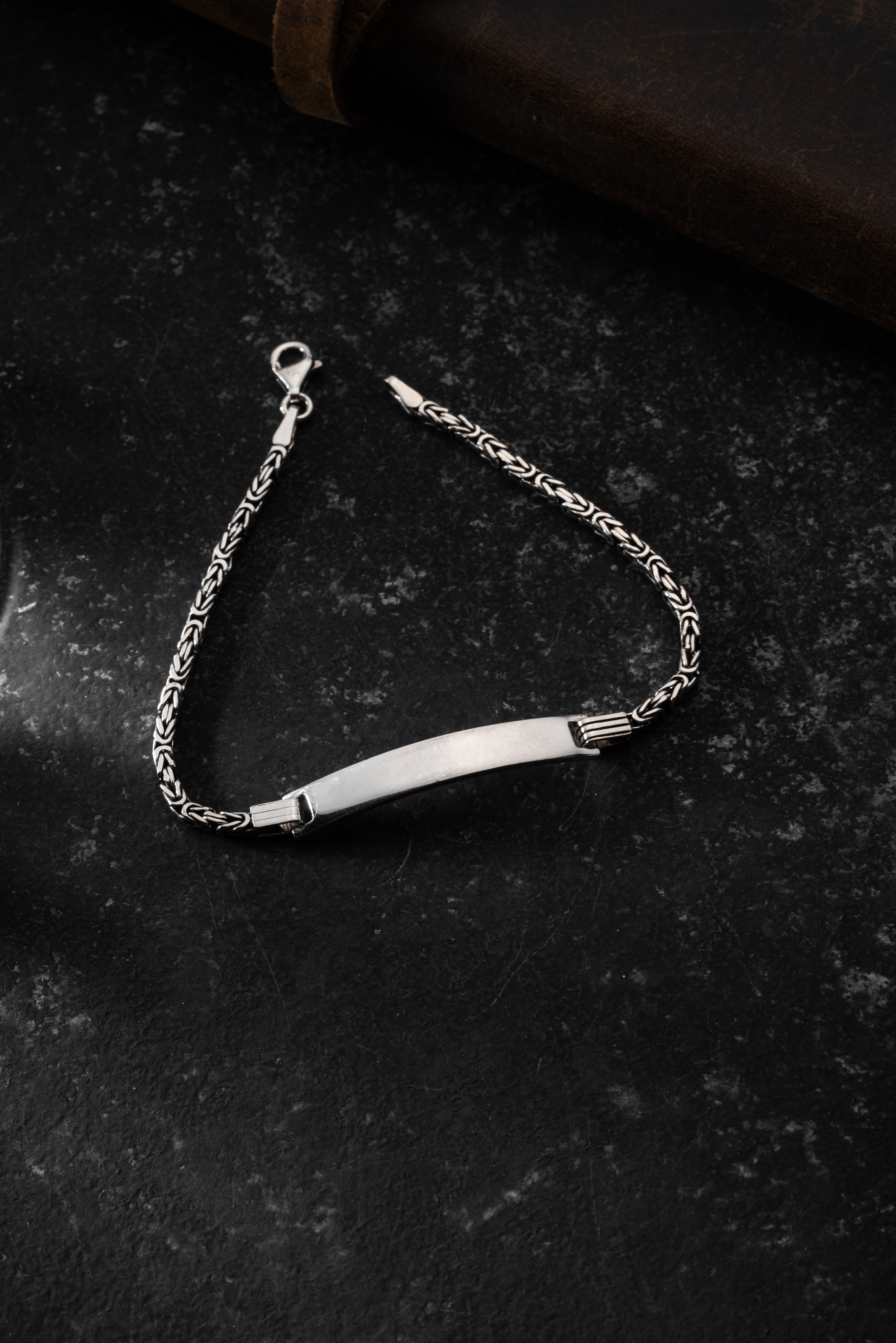 KÖNIGS GRAVUR ARMBAND 3 MM | 925 SILBER