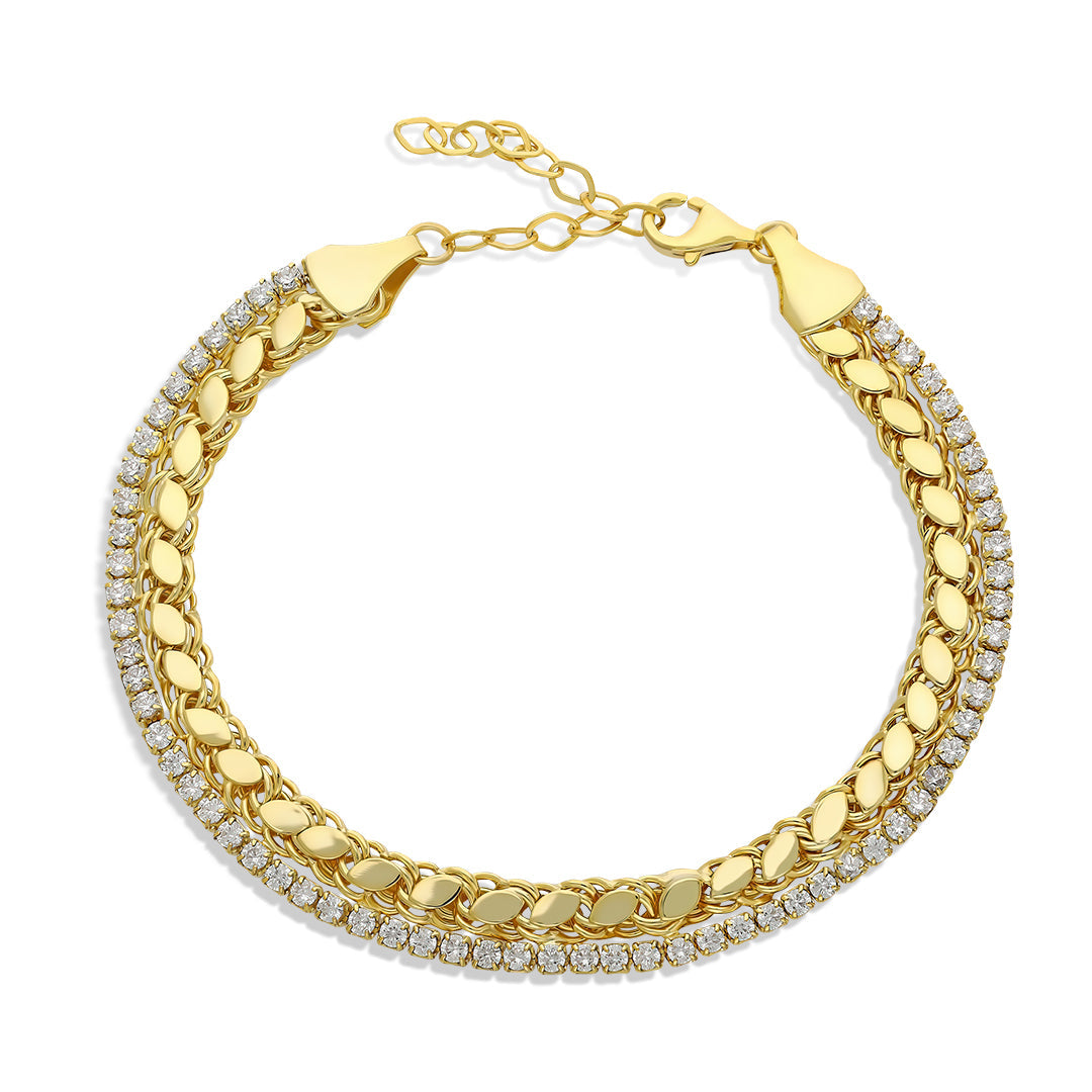 Barley Chain Waterway Bracelet - 925 SILVER