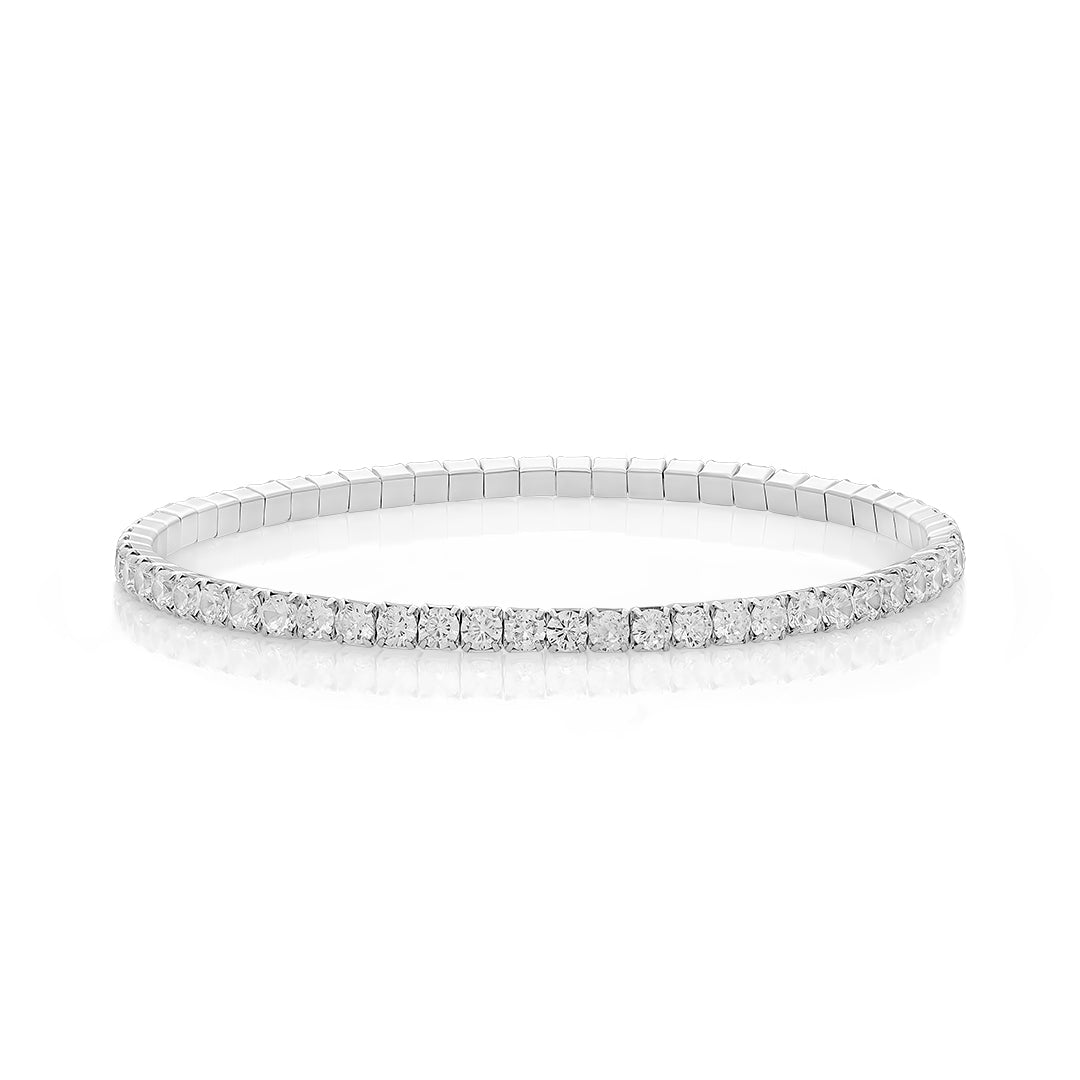 Zircon Stone Waterway Bracelet - 925 SILVER