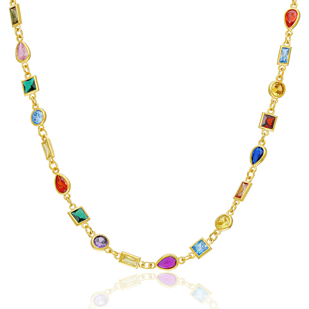 Rainbow Necklace - 925 Silver